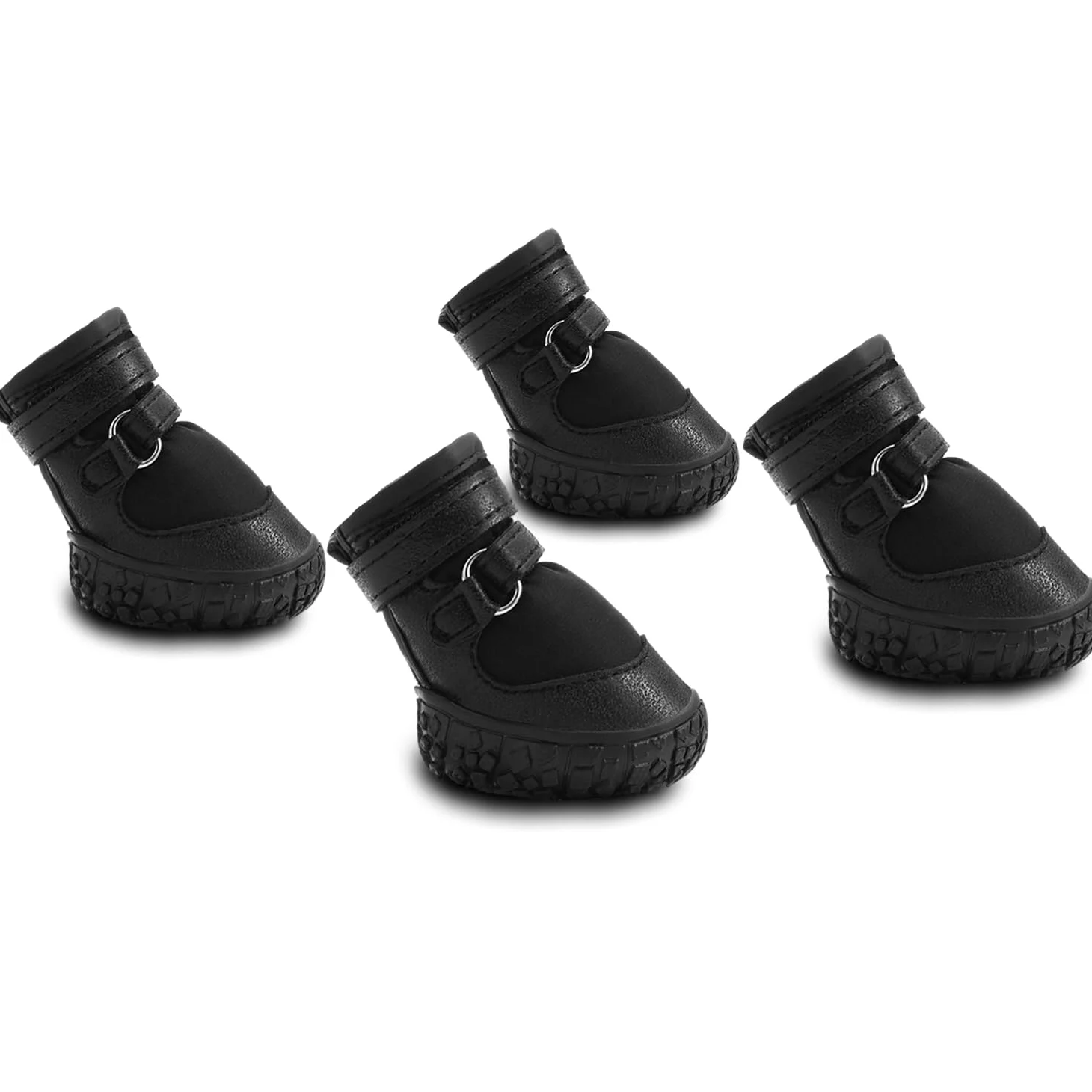 Petanims Scarpe per cani di piccola taglia, stivali per cuccioli e protezioni per zampe per marciapiedi caldi estivi, stivaletti invernali per cani da neve con suola in gomma antiscivolo, per