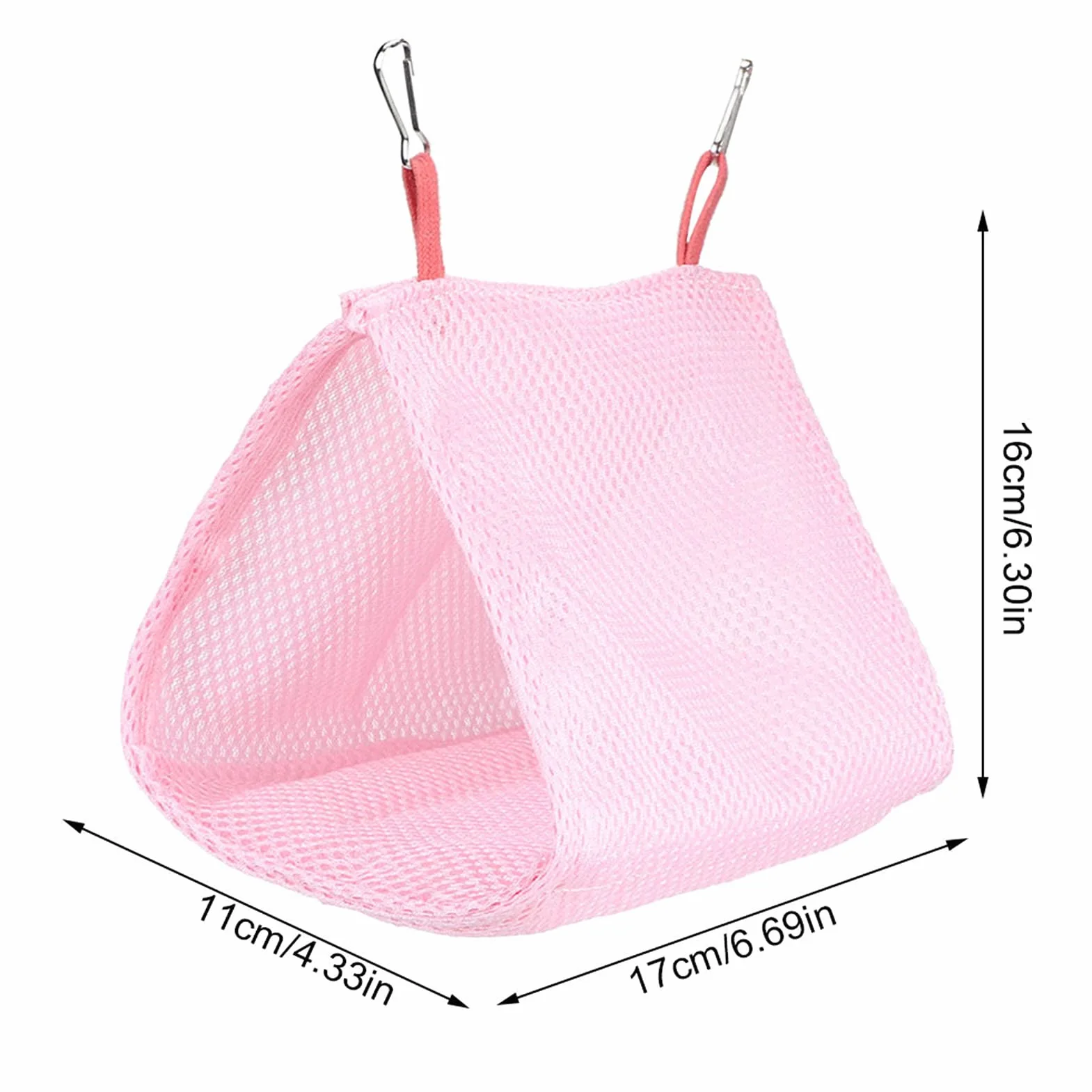 Estate Traspirante Maglia Pet Bird Pappagallo Nido Amaca Letto Criceto Casa Gabbia Giocattolo(rosa)