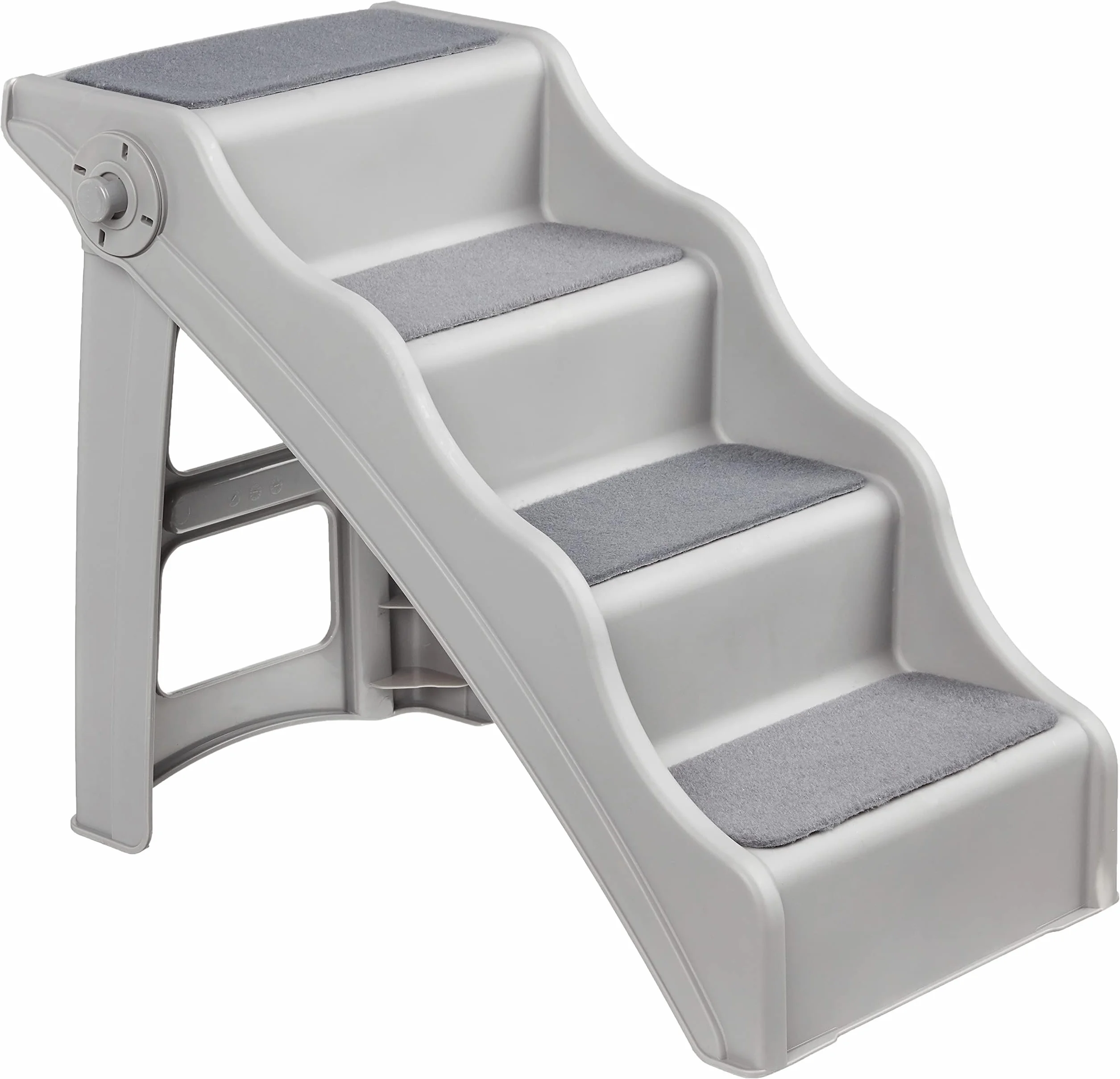 Amazon Basics Scaletta pieghevole per cani e gatti Grigio 60.7 x 40.9 x 50.2 cm