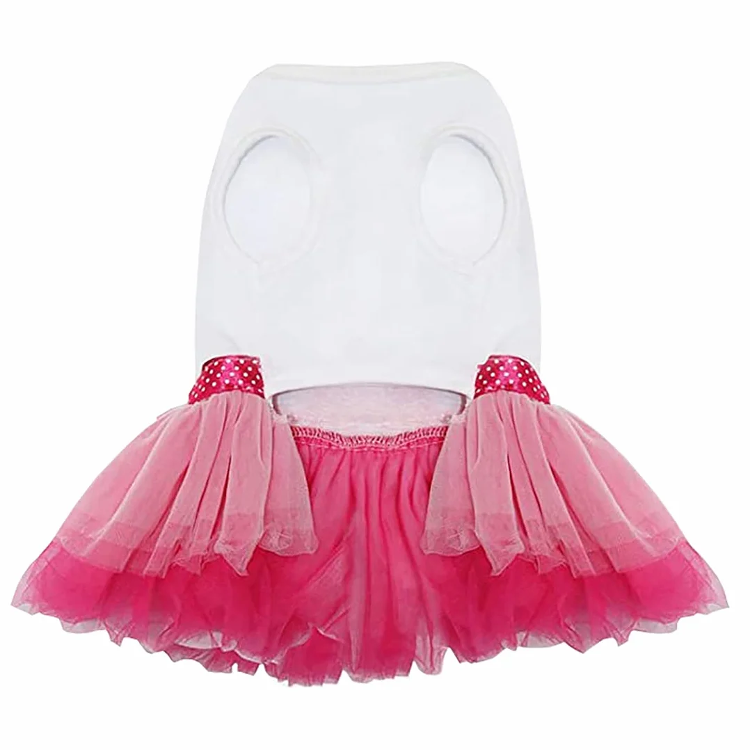 Cane Vestito di Lusso Principessa Abito da Sposa Gonna Tutu per Cani Piccola Ragazza