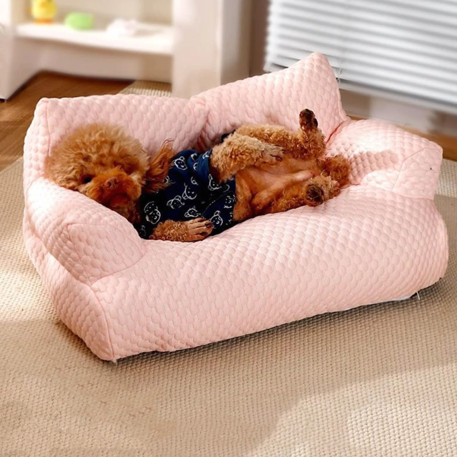 Divano letto for cani lavabile e traspirante, lettino for animali domestici rinfrescante in seta di ghiaccio, divano letto estivo in seta di ghiaccio fresco for animali domestici, lettino for animali