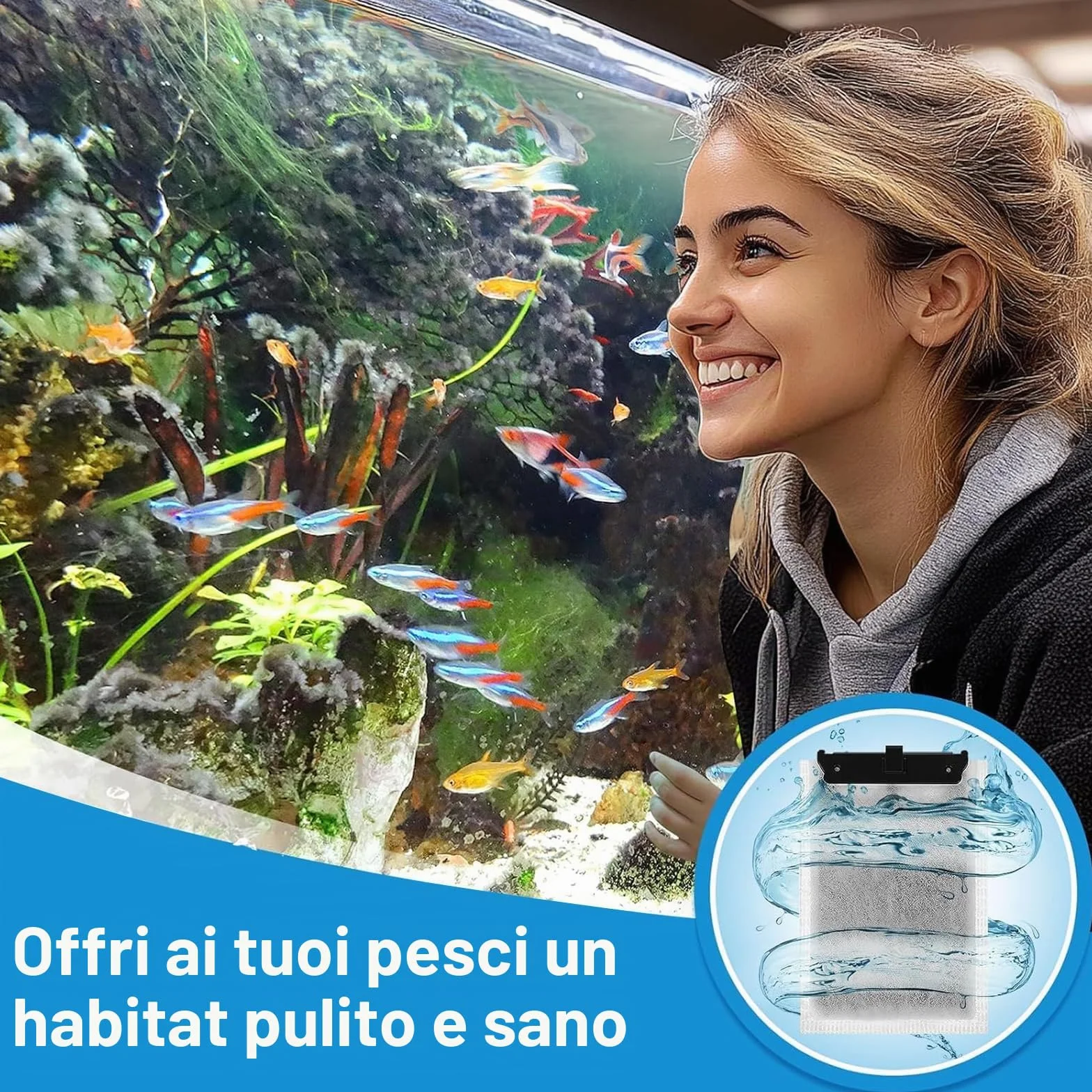 10 Pezzi Adatti per Filtri Tetra Easycrystal 250 & Filterbox 300, Filtri di Ricambio per Reptofilter, Tetra Easycrystal Accessorio per Acquari Dotato di Carbone Attivo e Zeolite