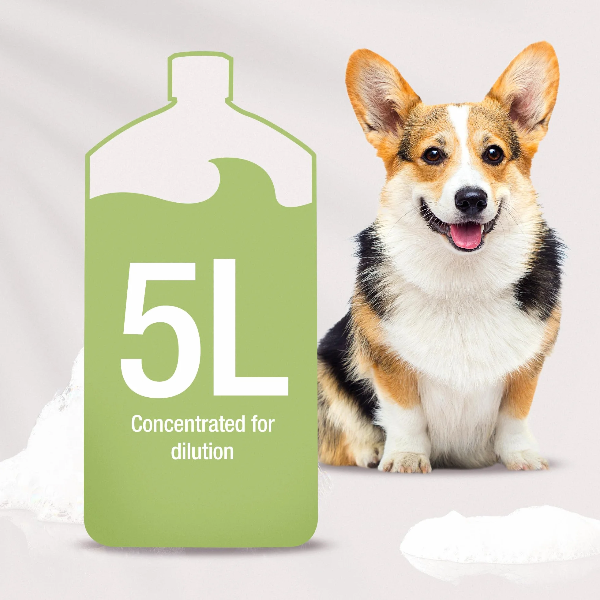 WAHL Oatmeal Essence Dog Shampoo - 5 litri, concentrato 15:1, formula naturale, vegano, per pelli e manti sensibili