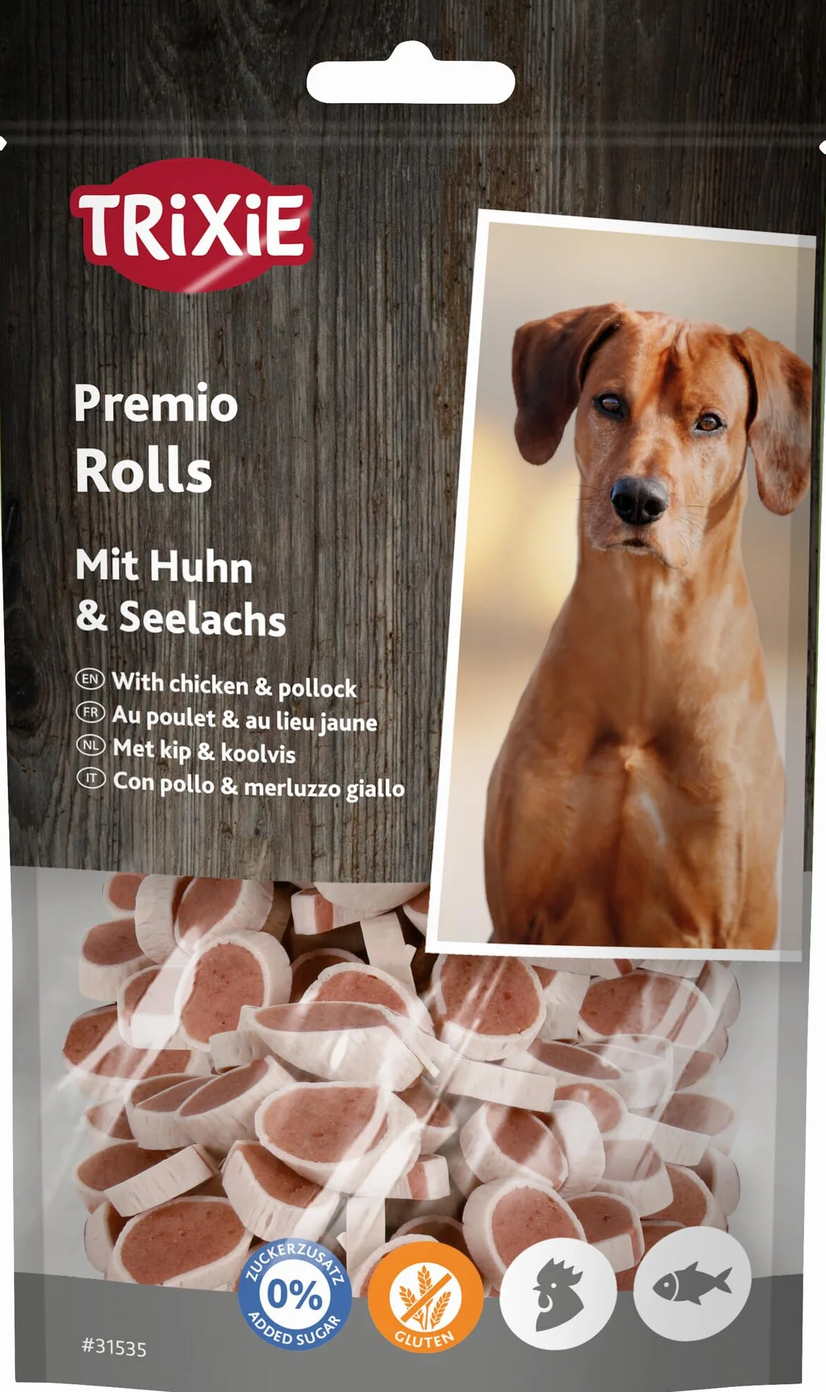 TRIXIE 31535 Premio Fish Chicken Involtini di pollo e pesce, 75 g