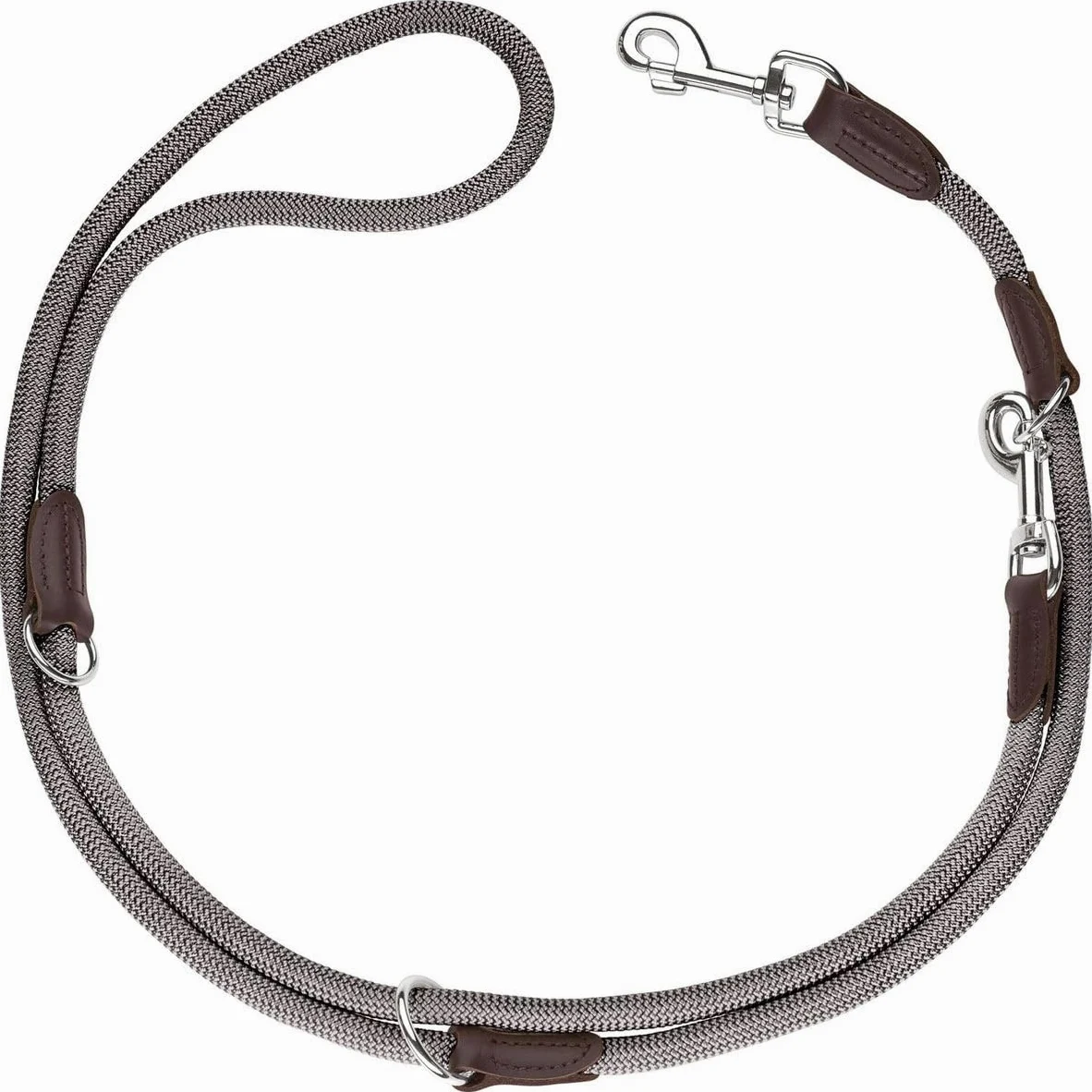 HUNTER Guinzaglio da Passeggio Regolabile Freestyle, 10/200grigio, Corda