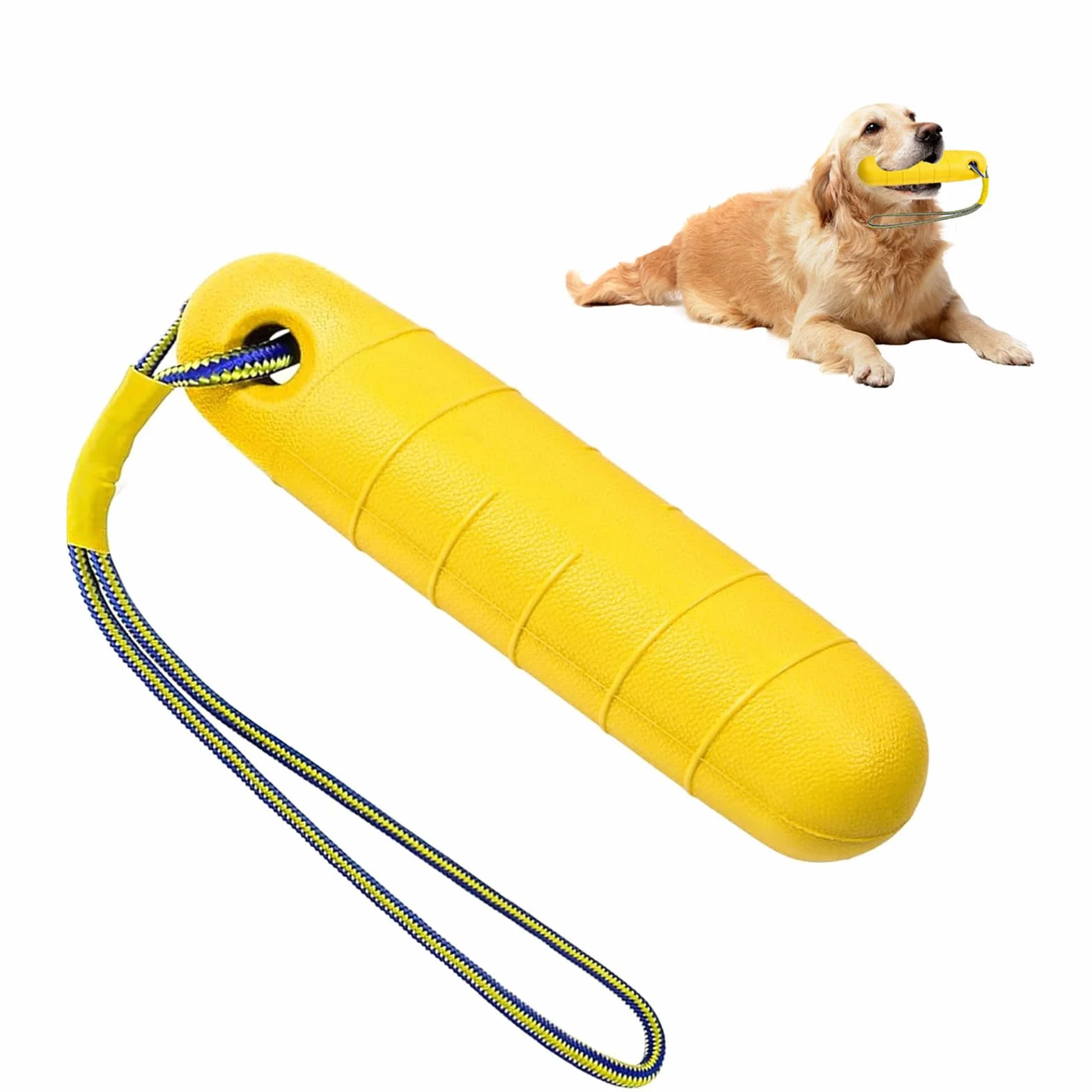 MplehDa Dummy galleggiante per cani, giocattolo acquatico per cani e giochi di lancio su terra e in acqua, giocattolo interattivo, giocattolo per cani galleggiante