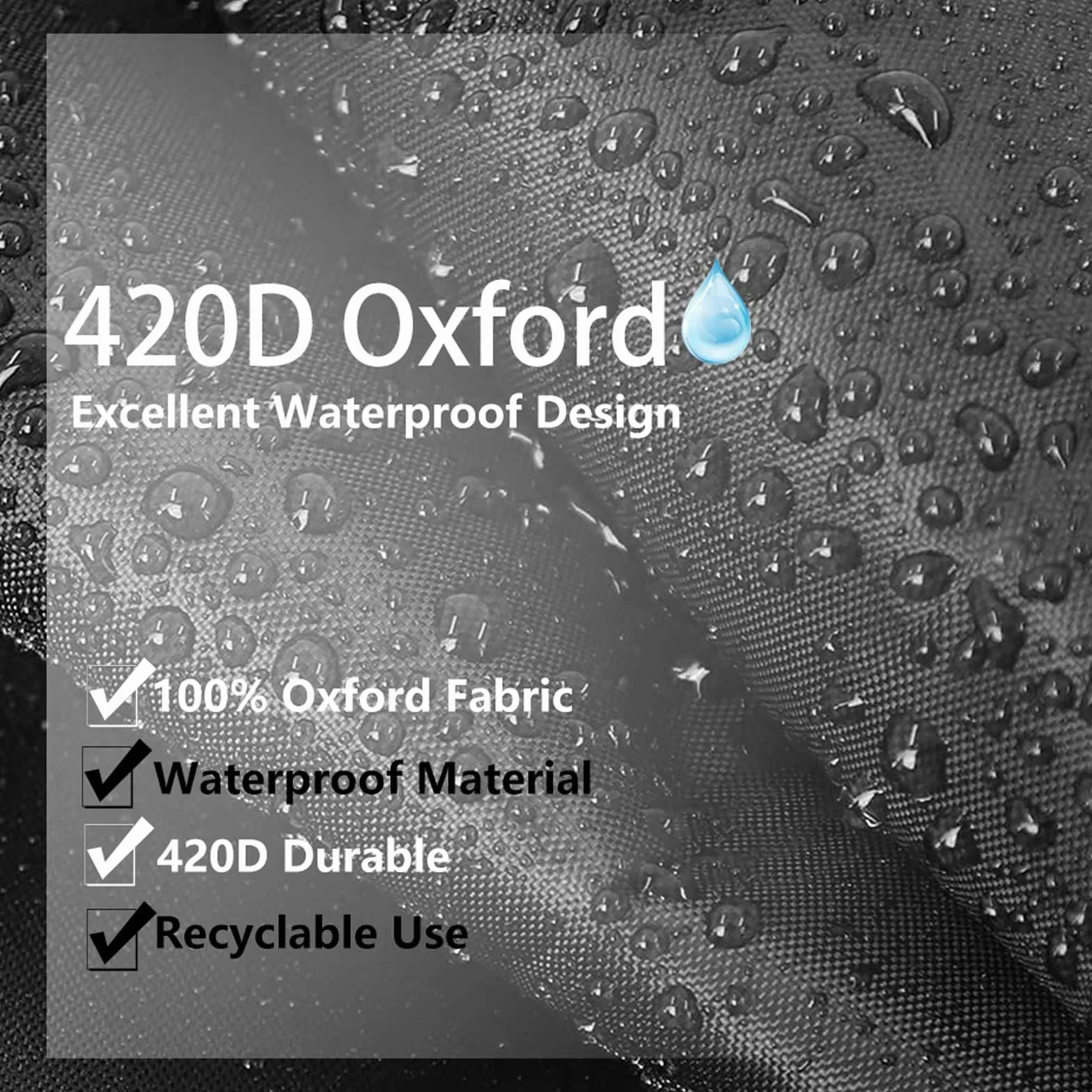 Telo Copertura Kennel Oxford 420D Impermeabile Antivento Resistente alla Luce