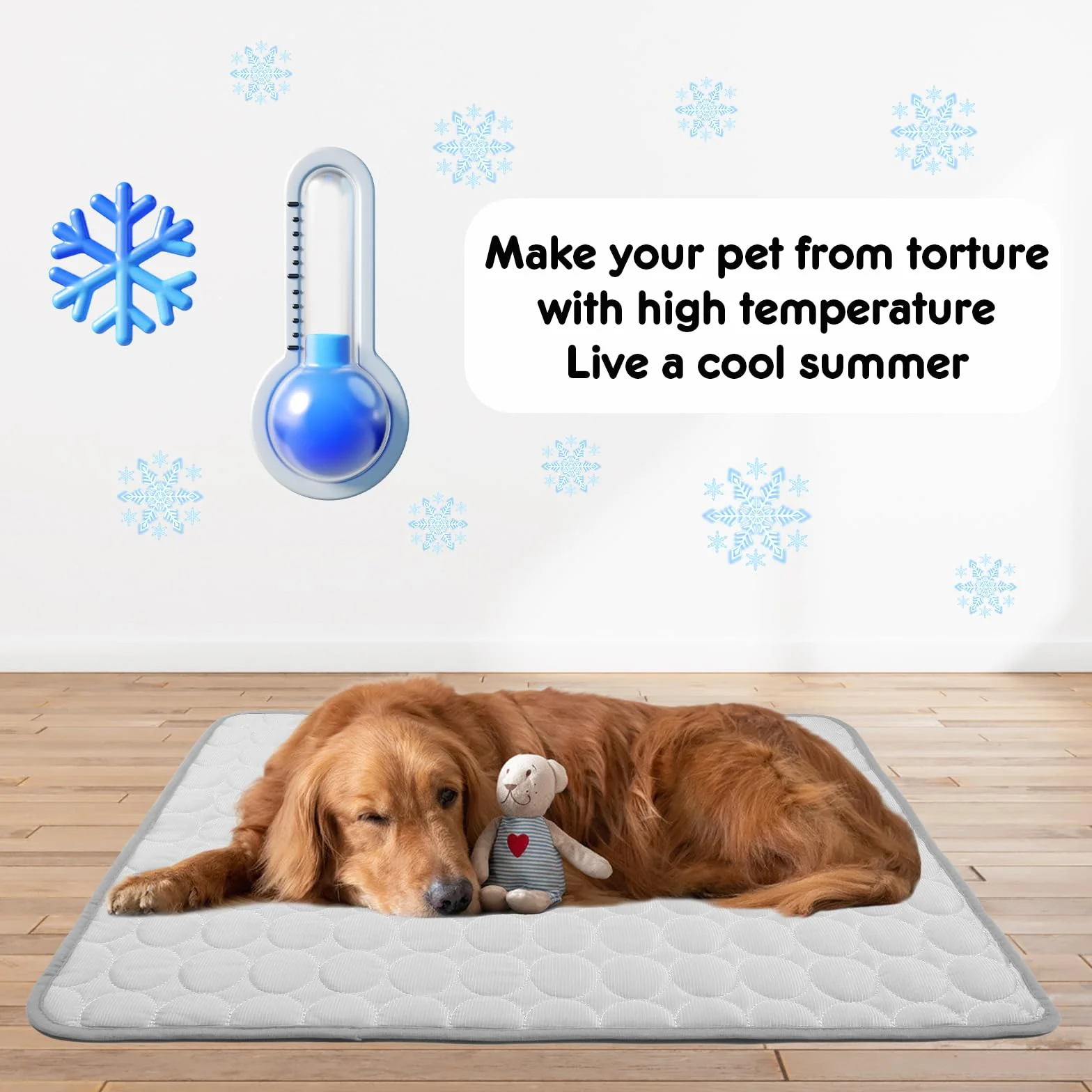 Tappetino Refrigerante per Cani Gatti, Tappeto Rinfrescante Cuccia Cane Estiva
