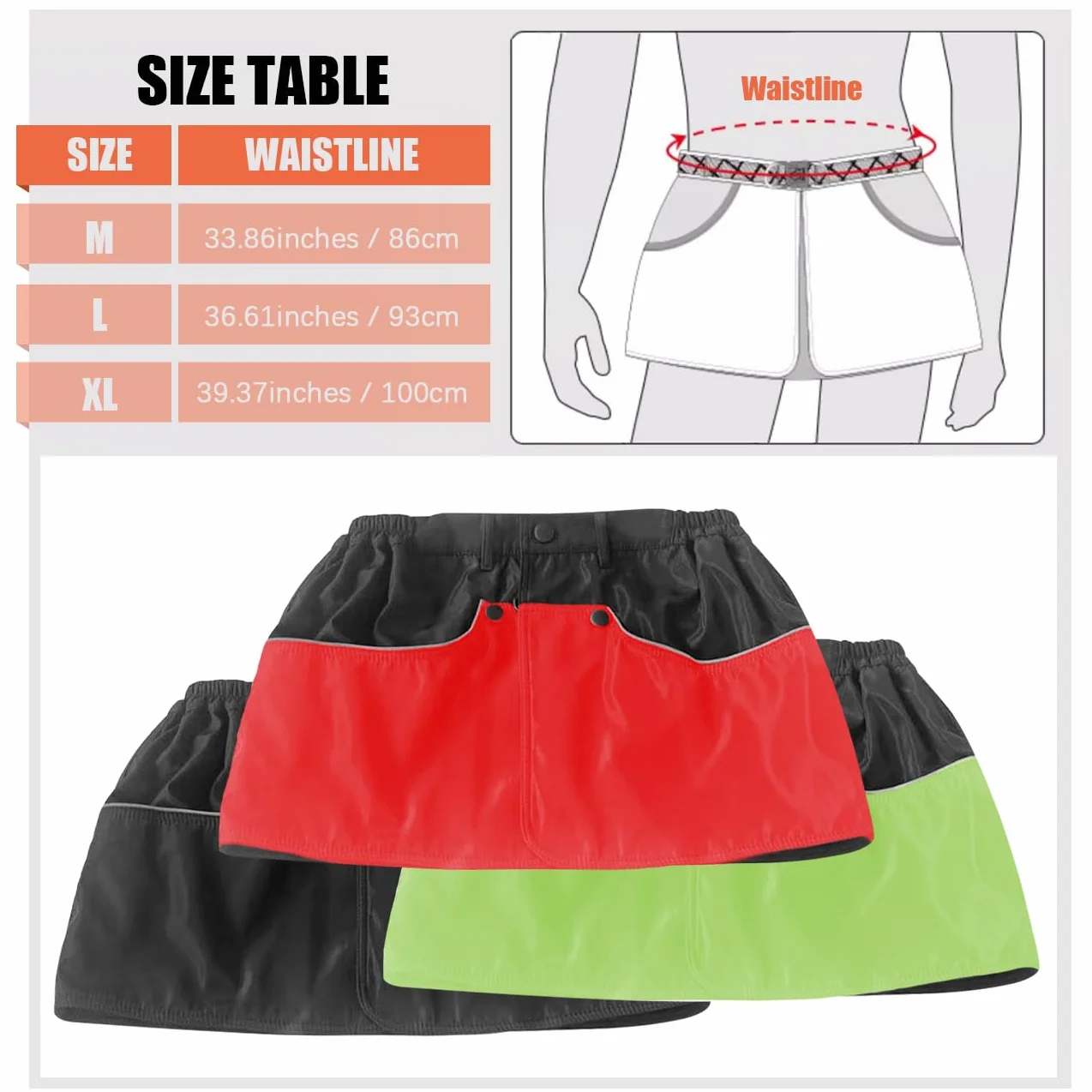 Grembiule da addestramento per cani con tasche multiple e cinturino in vita Pantaloni da addestramento regolabili per cani Pantaloncini impermeabili per addestramento cani Abbigliamento per