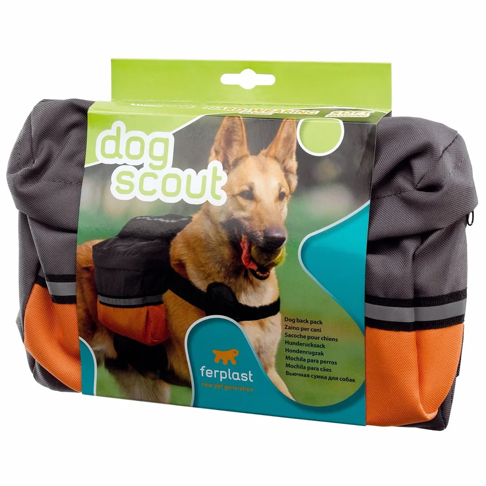 Ferplast Zaino cani medio grandi resistente imbottito riflettente Ferplast DOG SCOUT