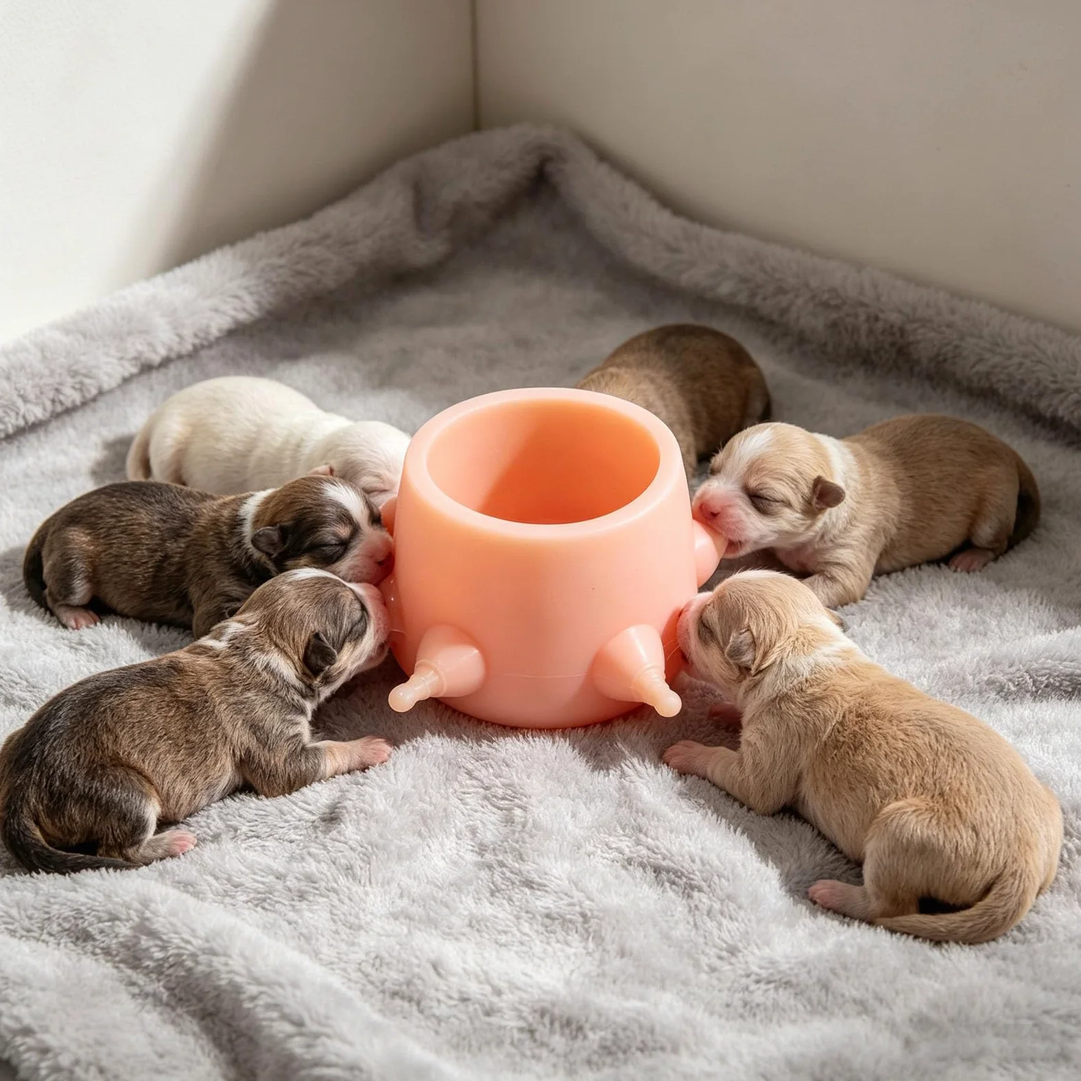 Biberon per cuccioli di gattino, in silicone per alimenti, anti-punta, per varie età, 350 ml, biberon in silicone per uso alimentare