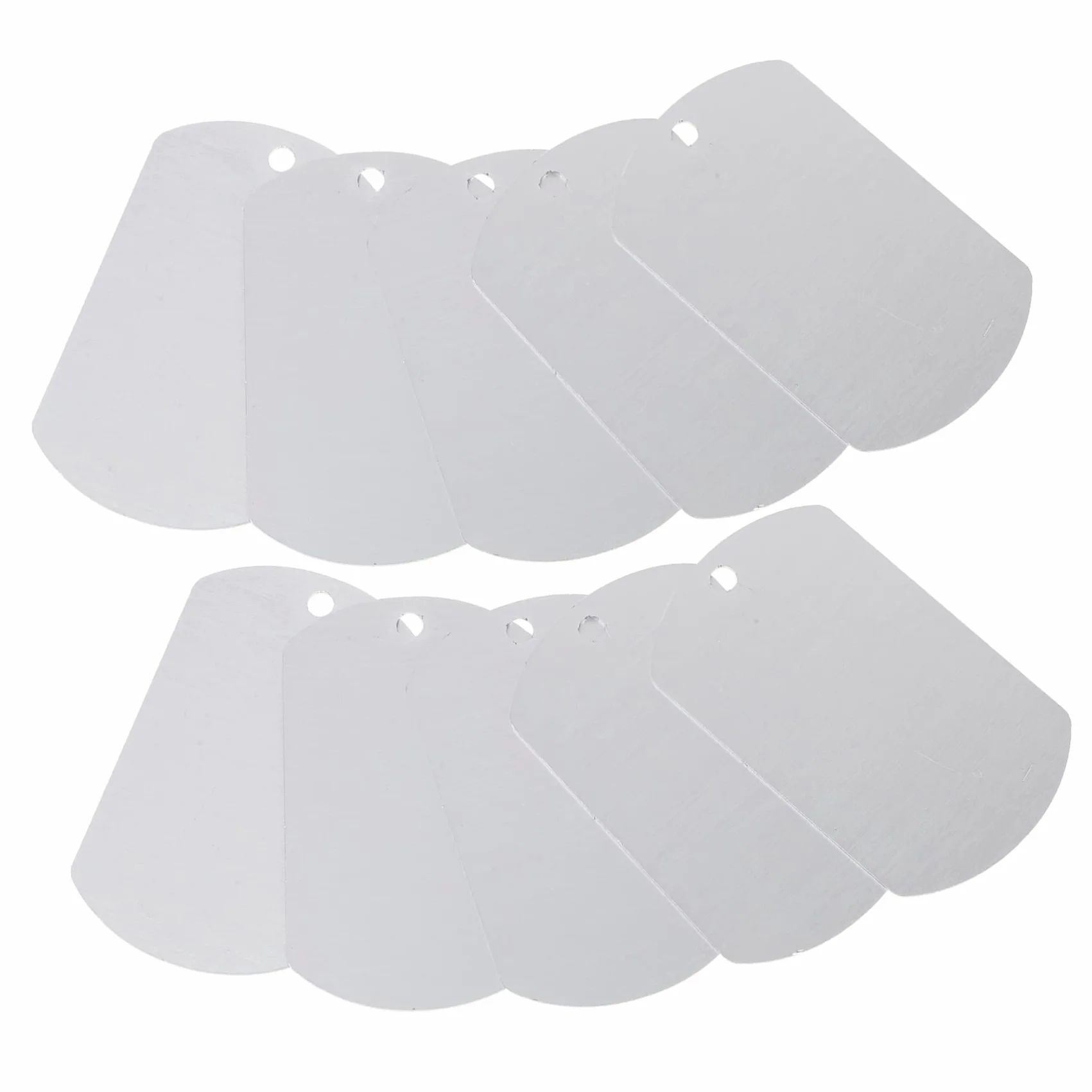 ifundom 3 Set Tag Di Identificazione Del Cane Targhetta Identificativa Per Animali Domestici Etichetta Cucciolo Tag Del Cane Tag Id Cani Gatti Silver Alluminio 20 Pezzi*3