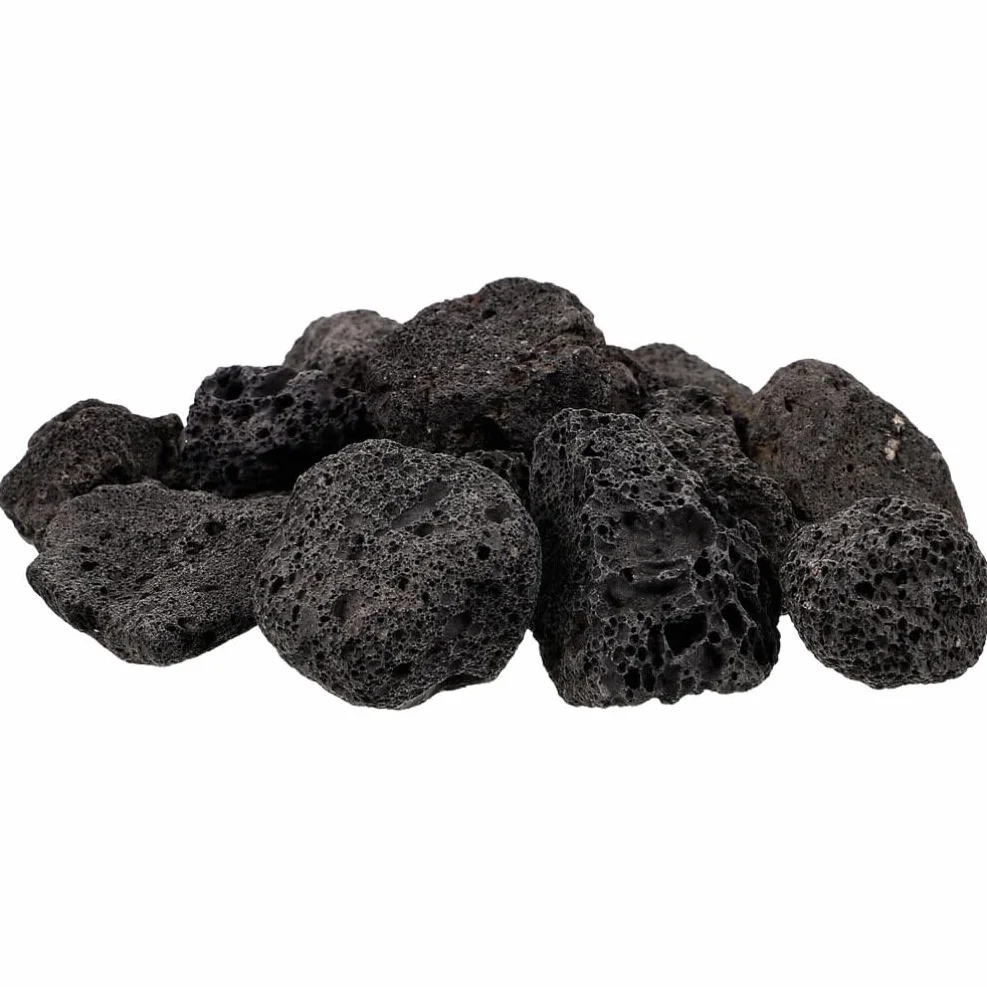 Happyyami Pietre laviche: 1 set di pietre vulcaniche nere, pietre laviche naturali, per acquario, decorazione per acquario, braciere, griglie a gas, piante da acquario