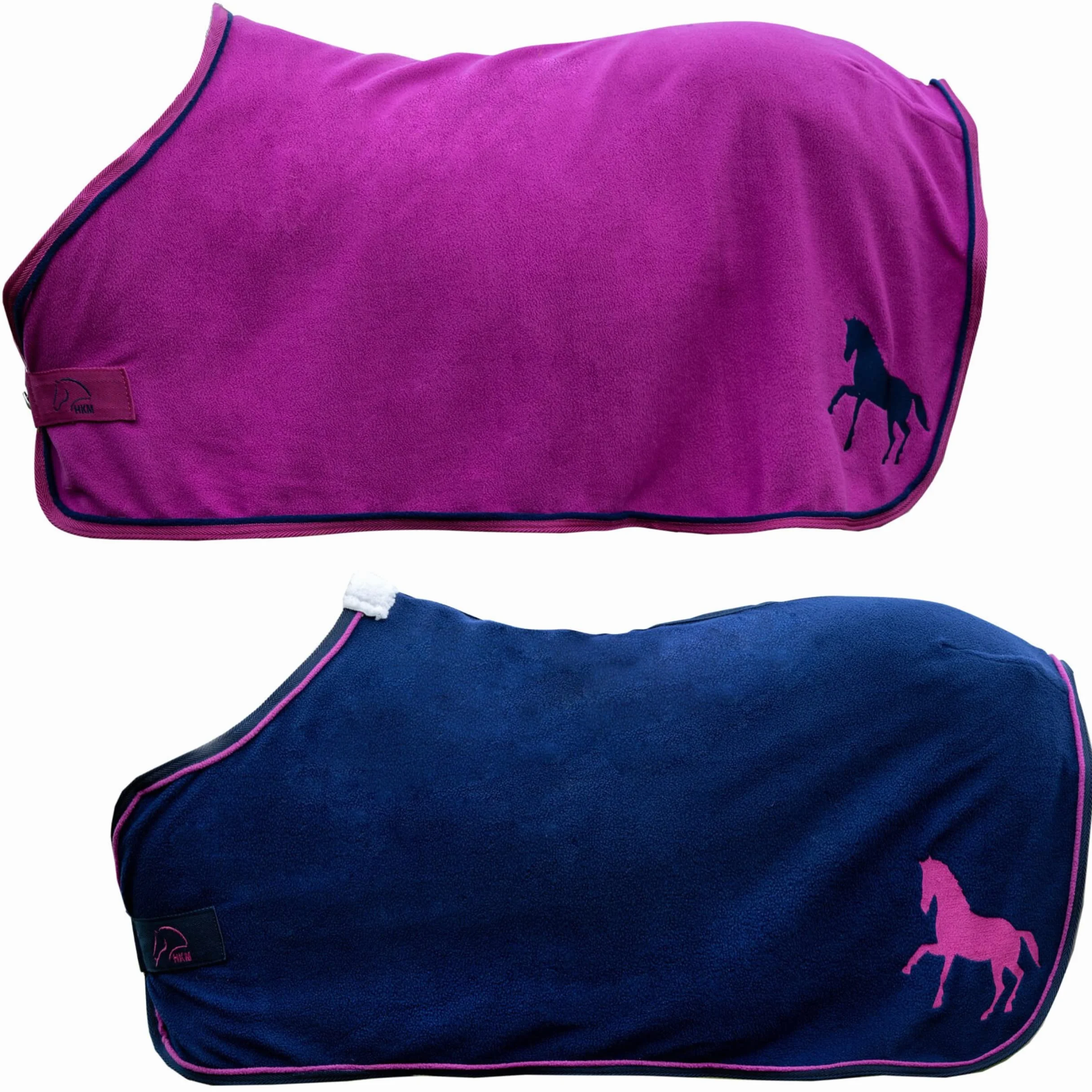 HKM Mini Coperte da Sella Equestre Blu Scuro 95