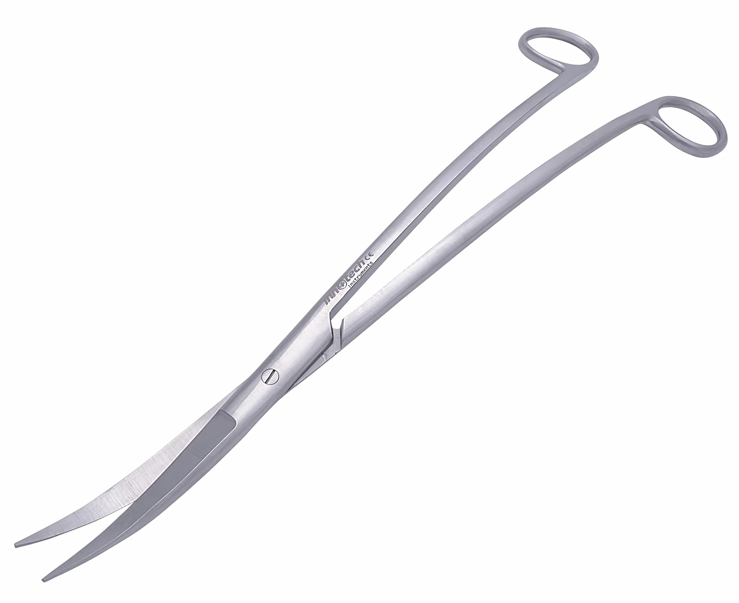 Innotech forbici per acquario ondulate nere 30 cm Argento