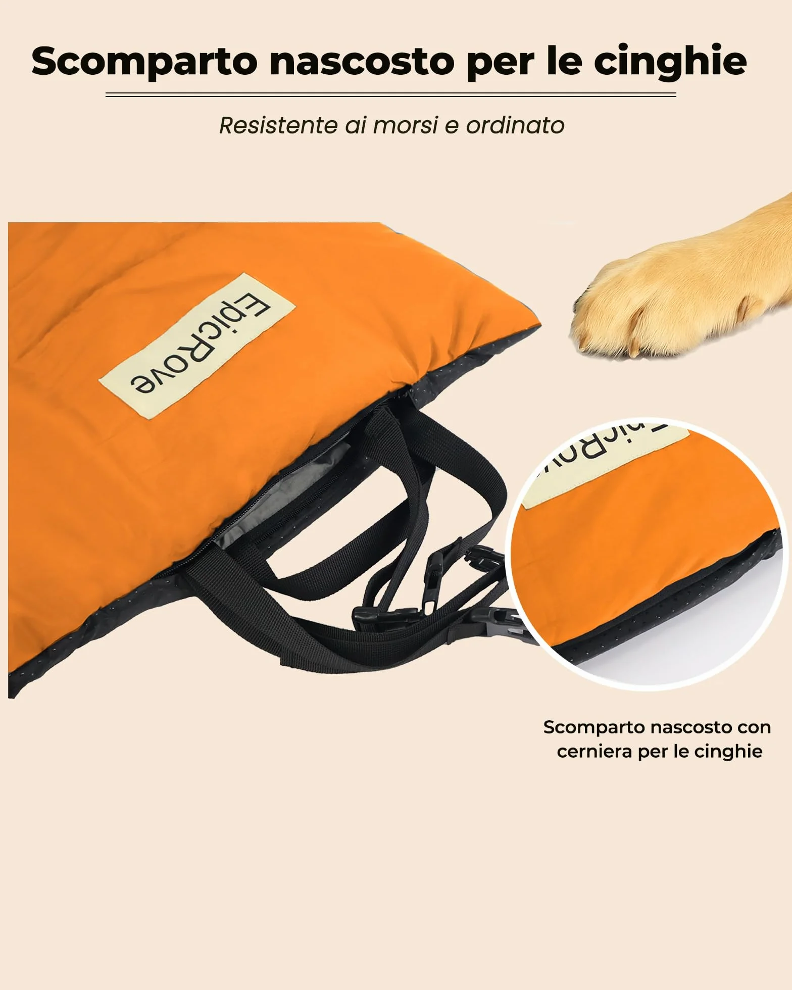 Tappetino per Cani Impermeabile Imbottito 110x68 cm Antiscivolo Lavabile Pieghevole