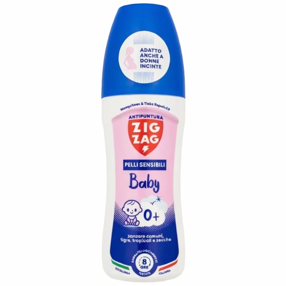 ZIG – ZAG Spray Antizanzare per Bambini e Neonati, Repellente Corpo 100 ml