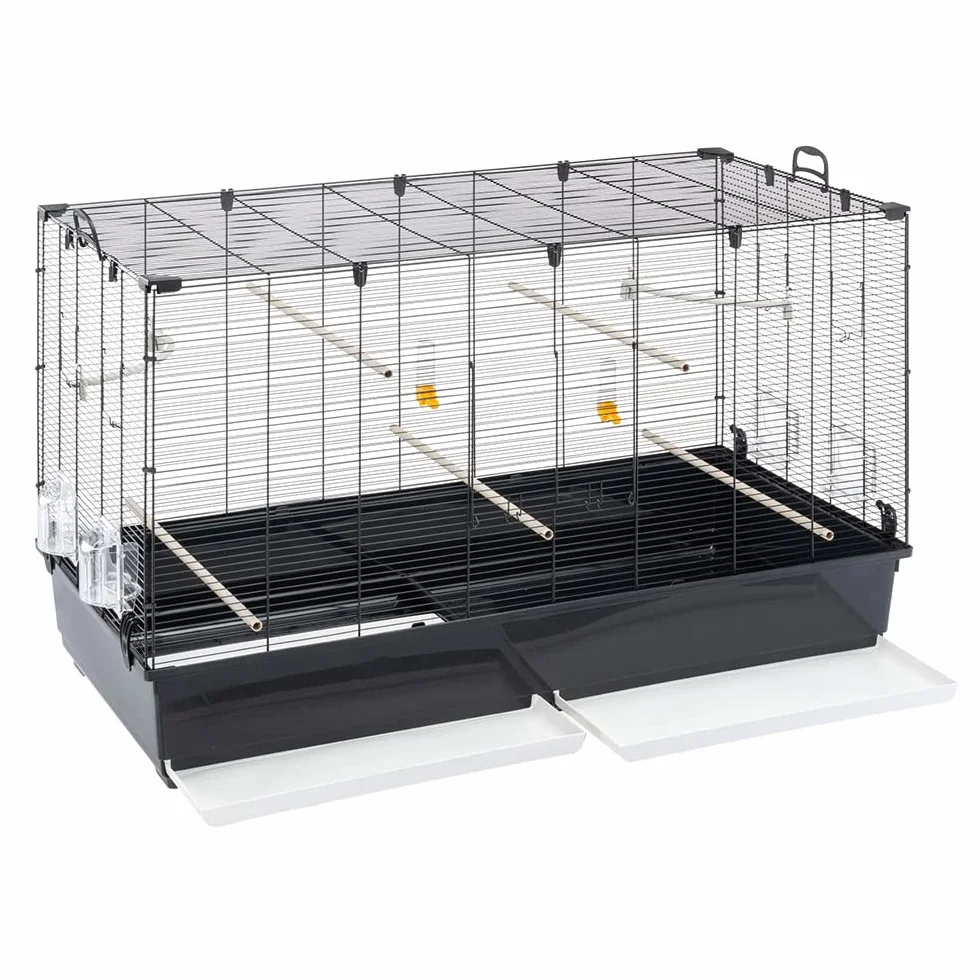 Ferplast PIANO 8 Gabbia Voliera per Uccelli in Metallo 118x59x75 cm
