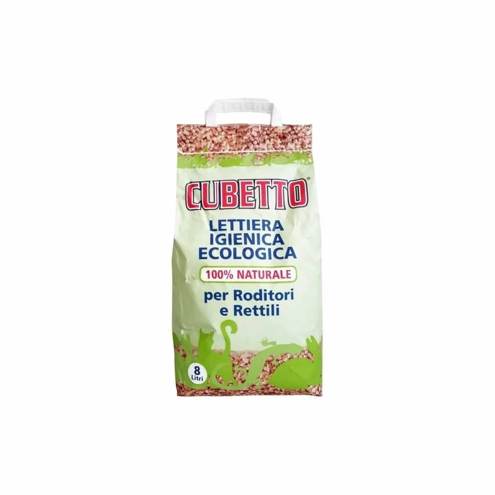 Lettiera in pellet per roditori, rettili, furetti e gatti, 100% naturale e compostabile, 5kg