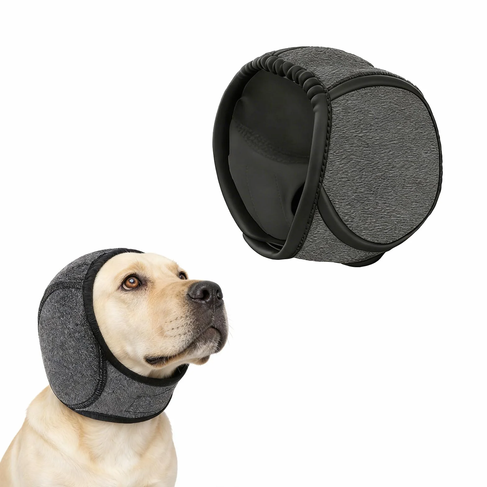 Paraorecchie per Cani Antirumore, Fascia Impermeabile e Traspirante – Protezione per Orecchie del Cane contro Rumori Forti, Vibrazioni, Freddo e Acqua, Ideale per Viaggi, Fuochi d’Artificio,