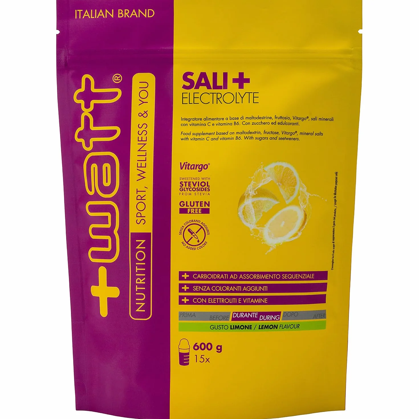 Sali+ Electrolyte Doypack 600 g Gusto Limone
