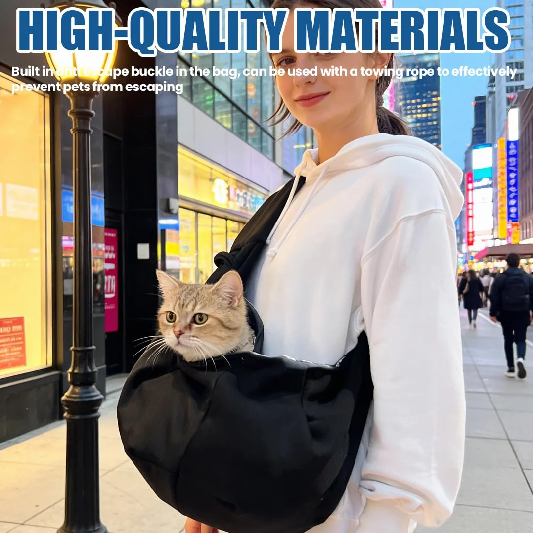 Borsa da Viaggio per Cani, Regolabile Borsa da Viaggio per Cani Piccola, per Cane/Gatto Fino a 7.5 KG, per Viaggio, Ciclismo, Passeggiata