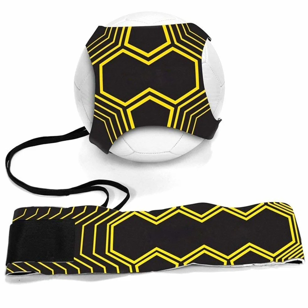 Kit per l'Allenamento Trainer da Calcio allenamento per calciare corda dell'istruttore di calciogettare le sole attrezzature per la pratica Regolabile per Bambini e Adulti Adatto per Ball 3, 4 e 5