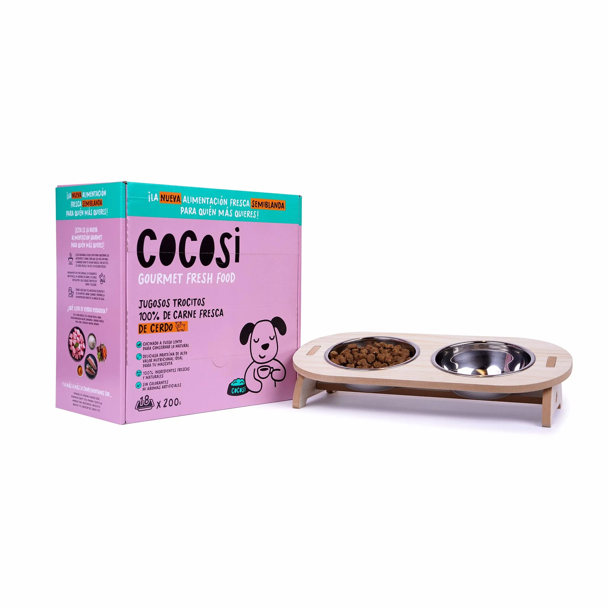 CoCosi Alimento Semiumido per Cani Nutrizione Completa Deliziosa Alta Palatabilità (3.6 KG, Gusto Maiale)
