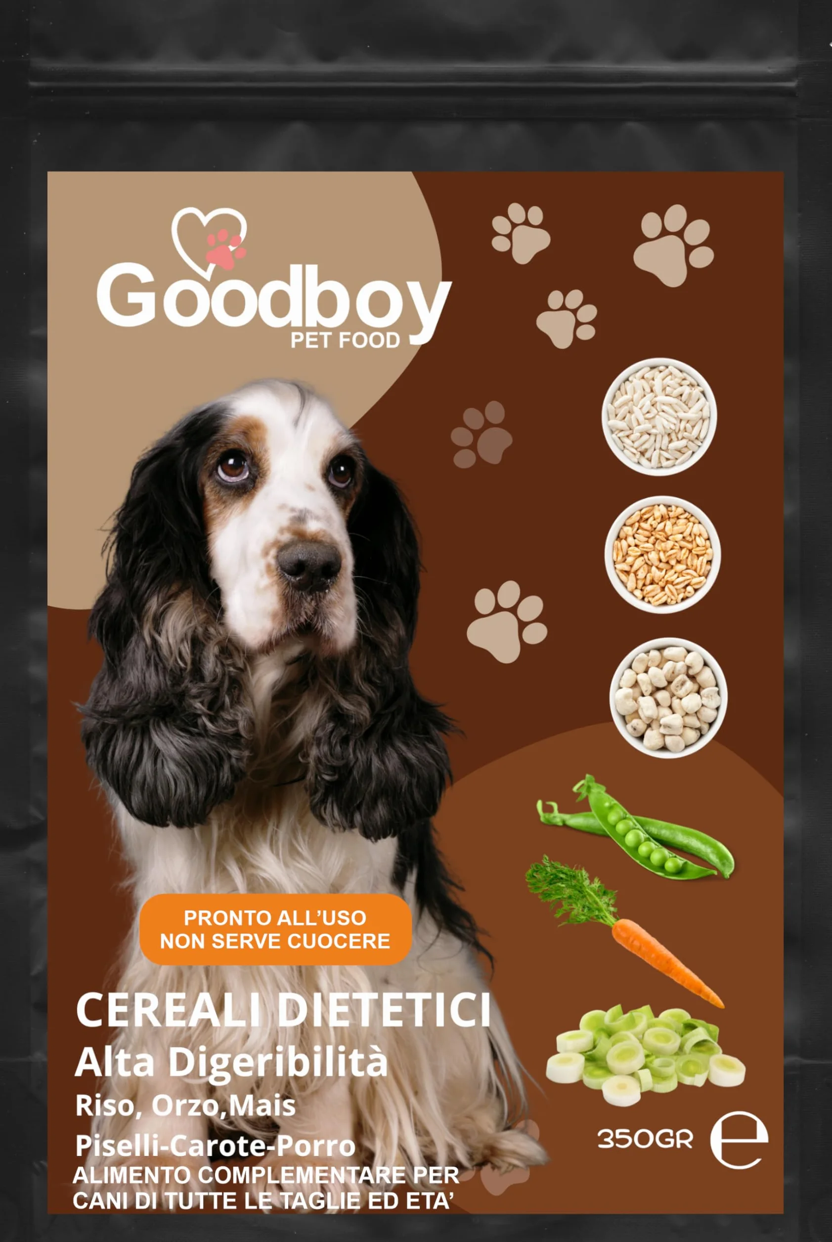 GOODBOY MIX DI CEREALI E VERDURE SOFFIATI E LIOFILIZZATI ALTA DIGERIBILITA' RINFRESCANTI ALIMENTO COMPLEMENTARE PER CANI 350 GR