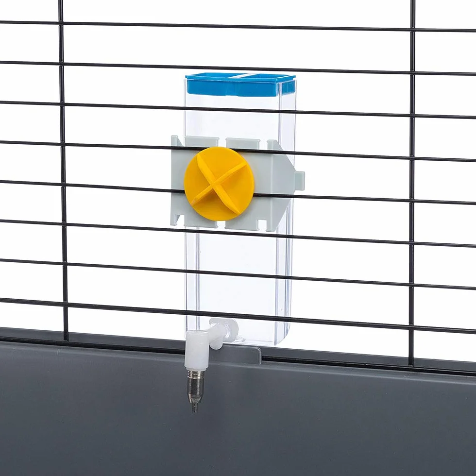 Ferplast Beverino per Conigli SIPPY L, Bottiglia per l'Acqua Capacità 600 cc, Sistema di fissaggio su rete metallica o superfici lisce 10,5 x 9 x h 24 cm - 0,6 L