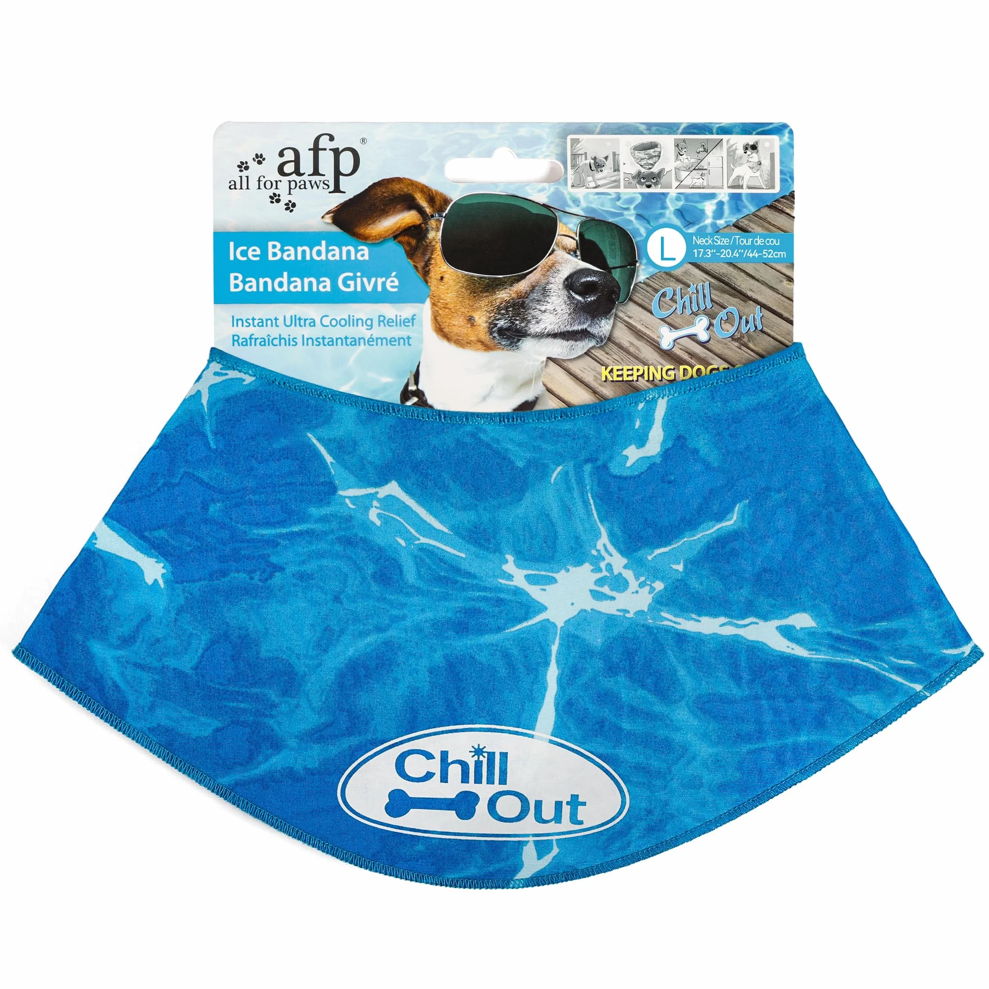 All for Paws bandana con scritta "Chill Out"