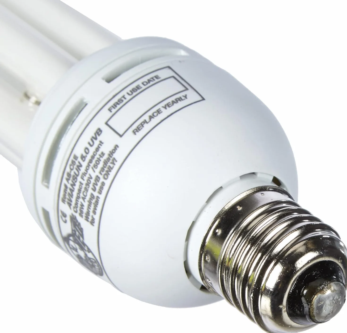 Zoo Med AvianSun 5.0 UVB Lampada 26 Watt fluorescente compatta vetro al quarzo per uccelli