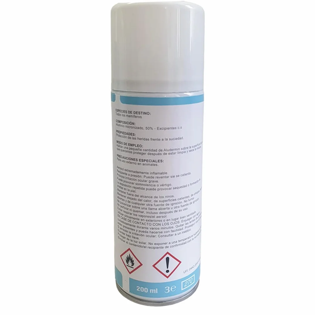 Aludermin Spray per ferite nei cani 270 ml | Disinfettante cani - Per la pulizia e la cura delle zone ferite - Cura ottimale delle ferite - Ferite del cane - Cicatrizzante cani spray