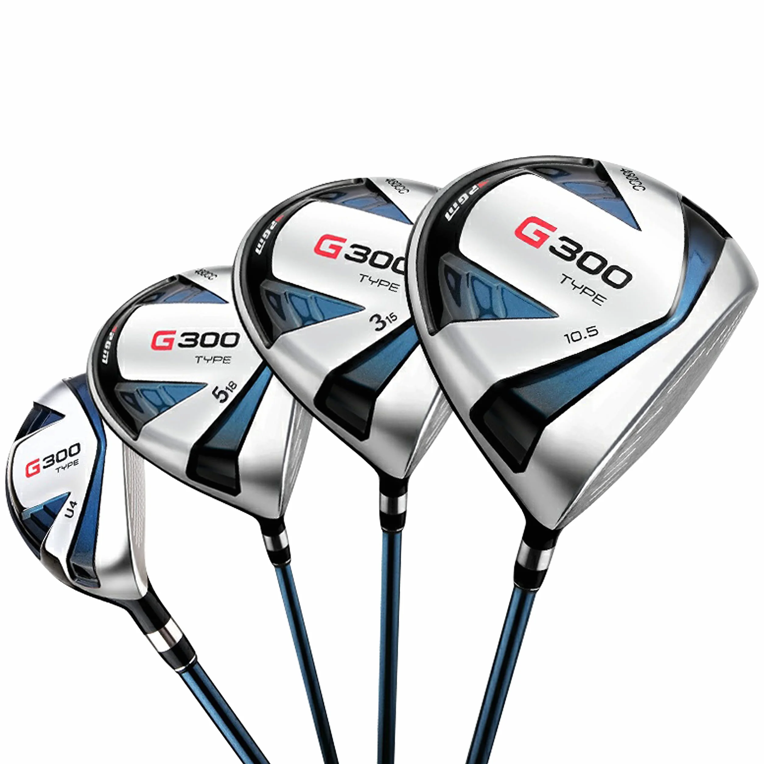 PGM Set di mazze da golf da uomo, 12 pezzi, in titanio # 1, ibrido a scorrimento, ferri ad alta resistenza, putter perdonatore, borsa con 5 copritesta