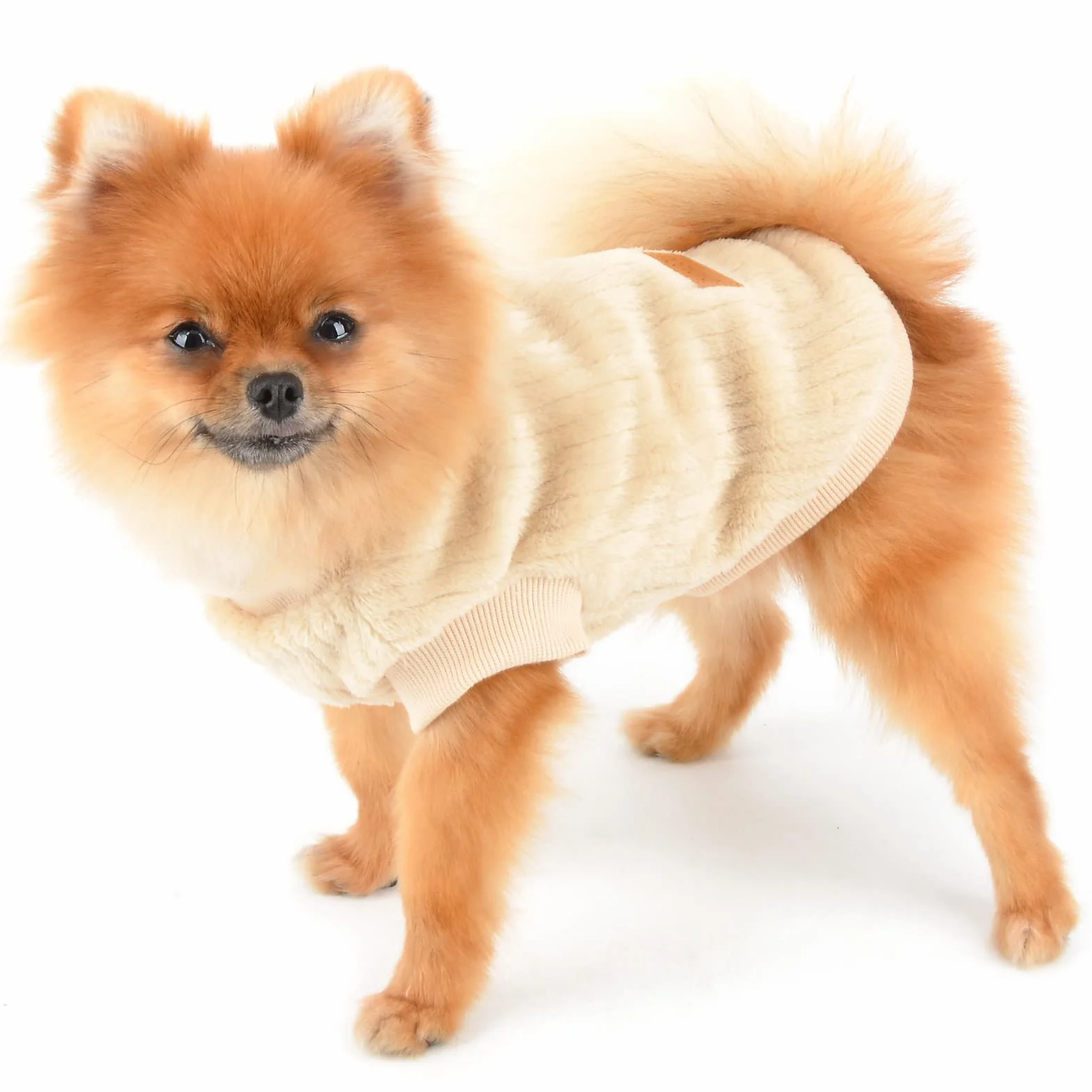 Pet a coste in pile maglioni pullover felpa per cani di piccola taglia gatto cucciolo Yorkie Chihuahua caldo inverno vestiti