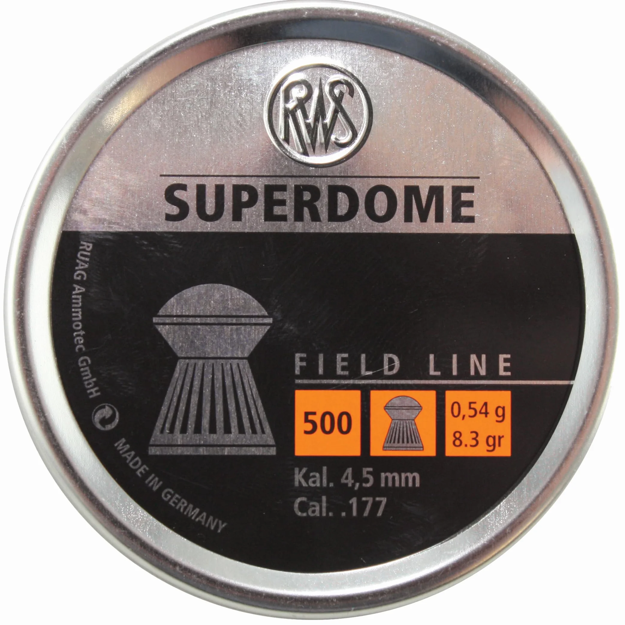 RWS SUPERDOME Field Line 4.50mm 0.54g/8.3gr 500 sztuk