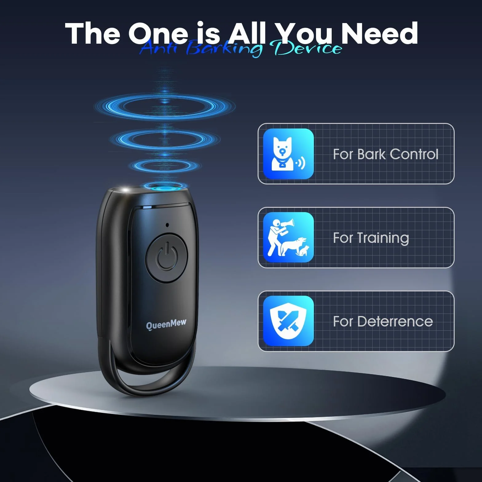 Antiabbaio per Cani Ultrasuoni, Ultrasuoni per Cani Portatile, Potente Anti Abbaio per Cani con LED, Antiabbaio per Cani Ultrasuoni da Esterno, Dissuasore per Cani Ultrasuoni