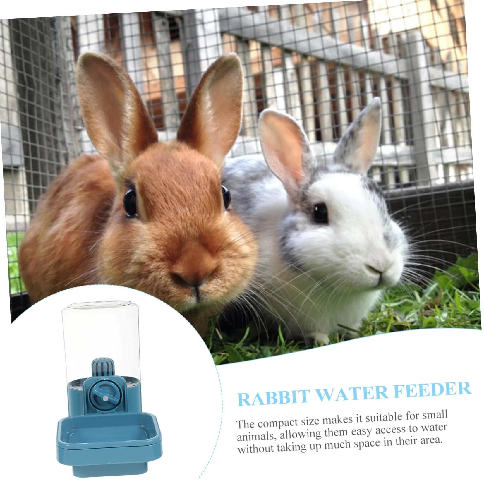 SUPVOX Distributore Acqua Per Conigli Mangiatoia Per Animali Domestici Dispenser Acqua Compatto Riutilizzabile Facile Da Appendere Alla Gabbia