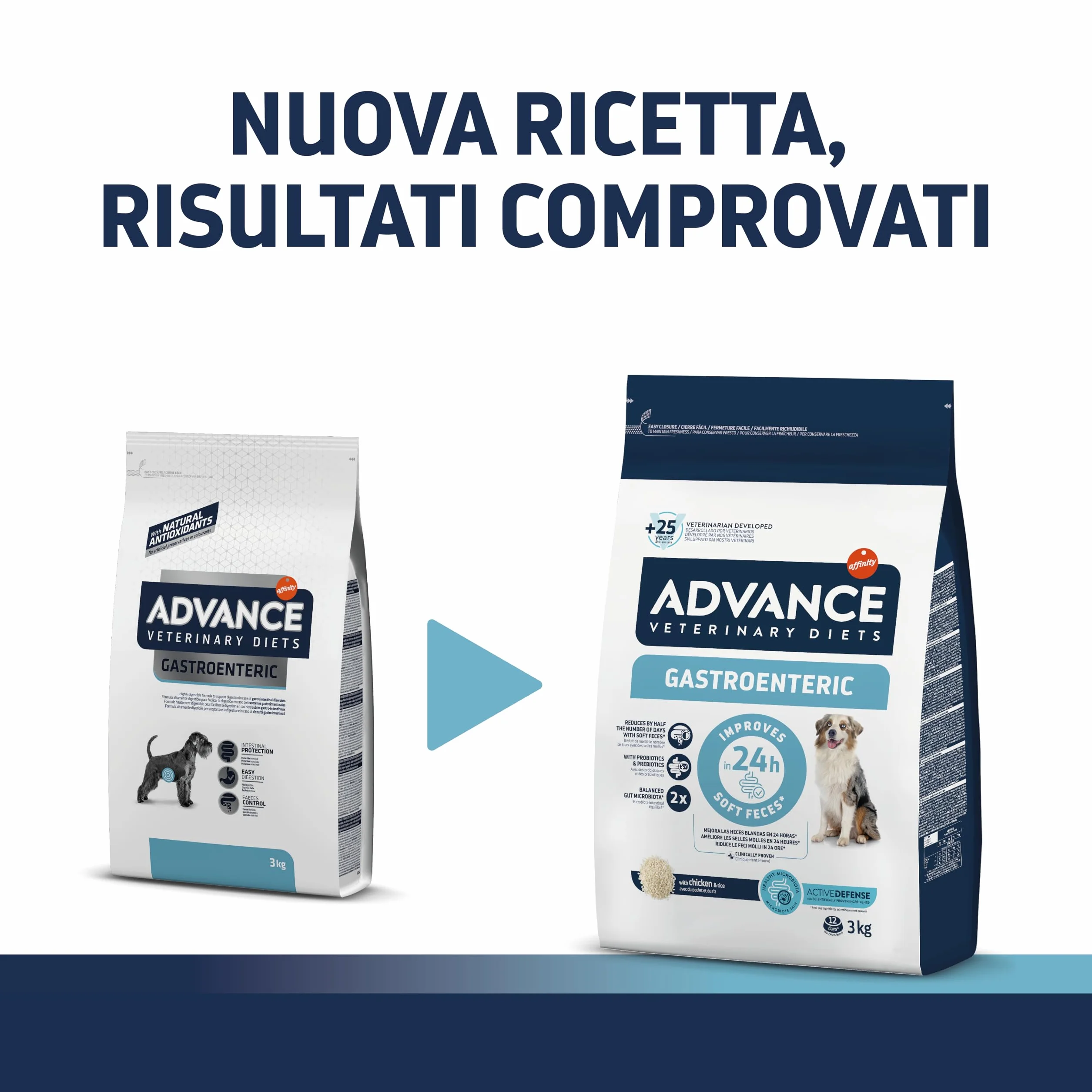 Advance Diete veterinarie gastroenteriche Cibo secco per cani 3 kg