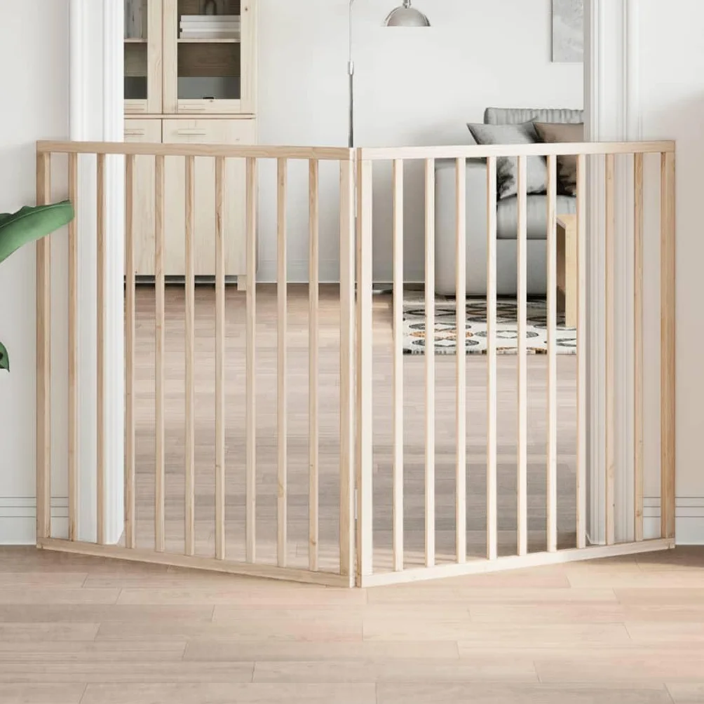 vidaXL Cancelletto per cani pieghevole 160 cm Legno di pioppo 2 pannelli
