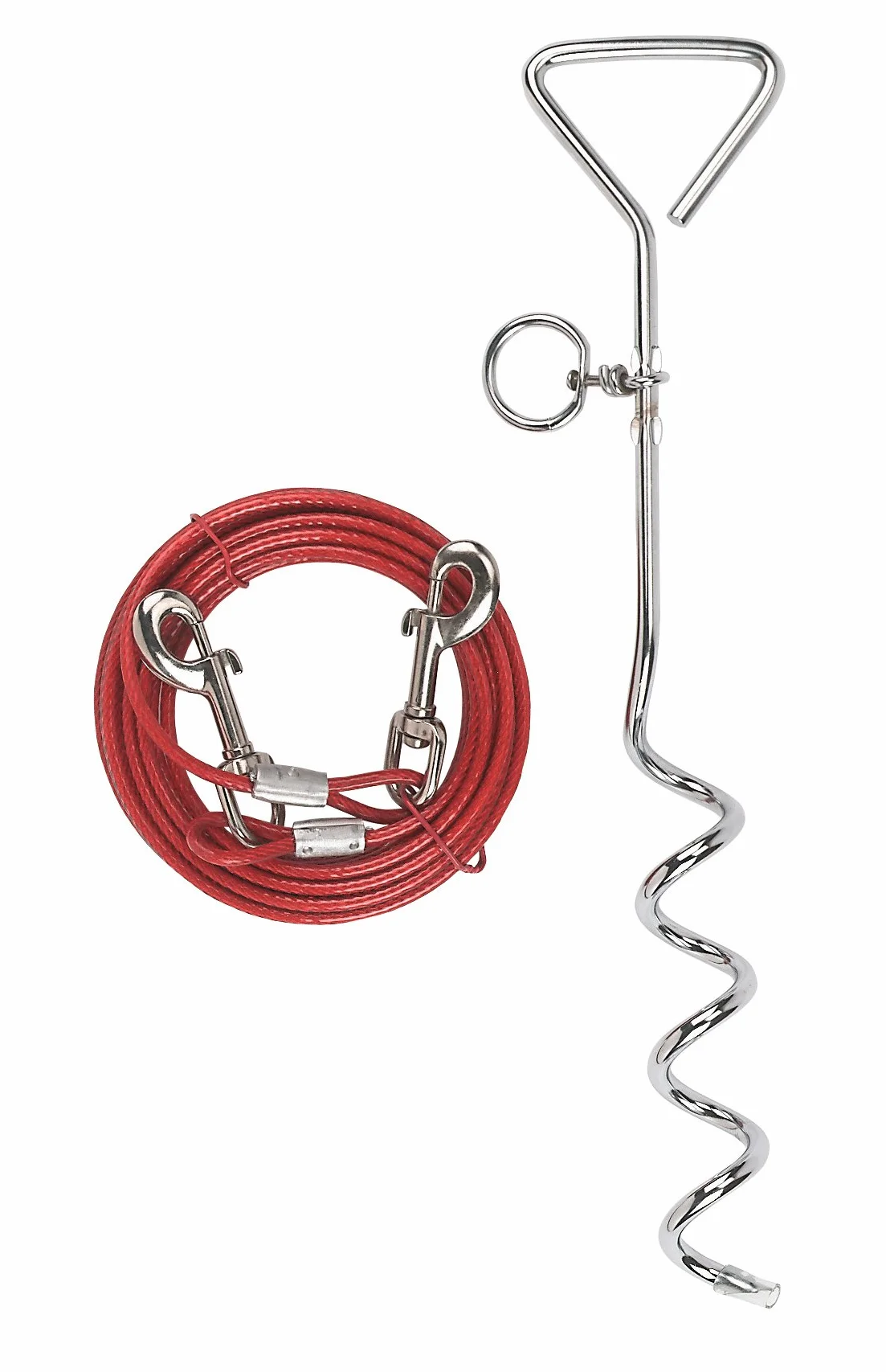 Kerbl picchetto a Spirale con Yard Piombo, 5 mm x 6 m/8 mm x 40 cm