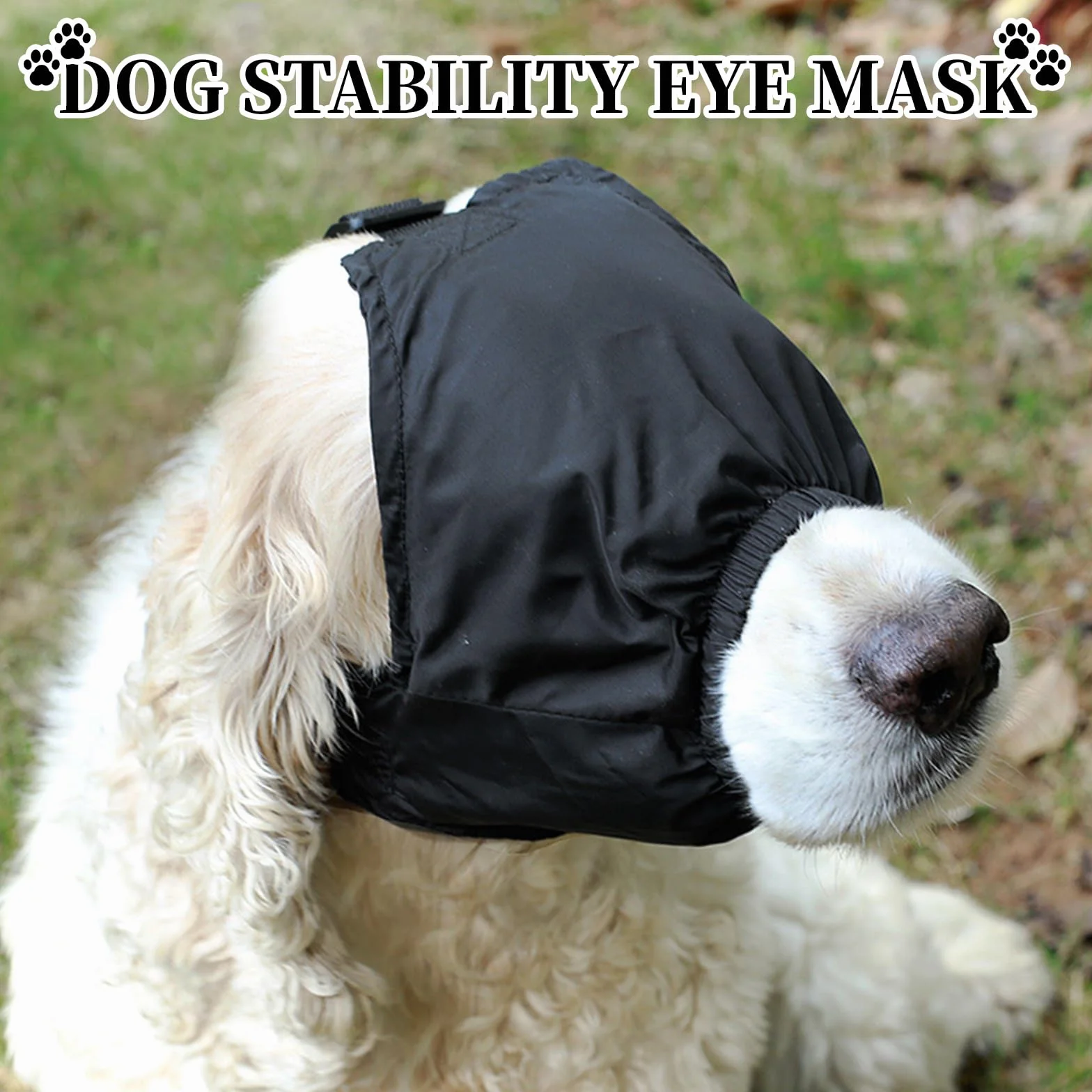Maschera per occhi per cani lenitiva ansia M