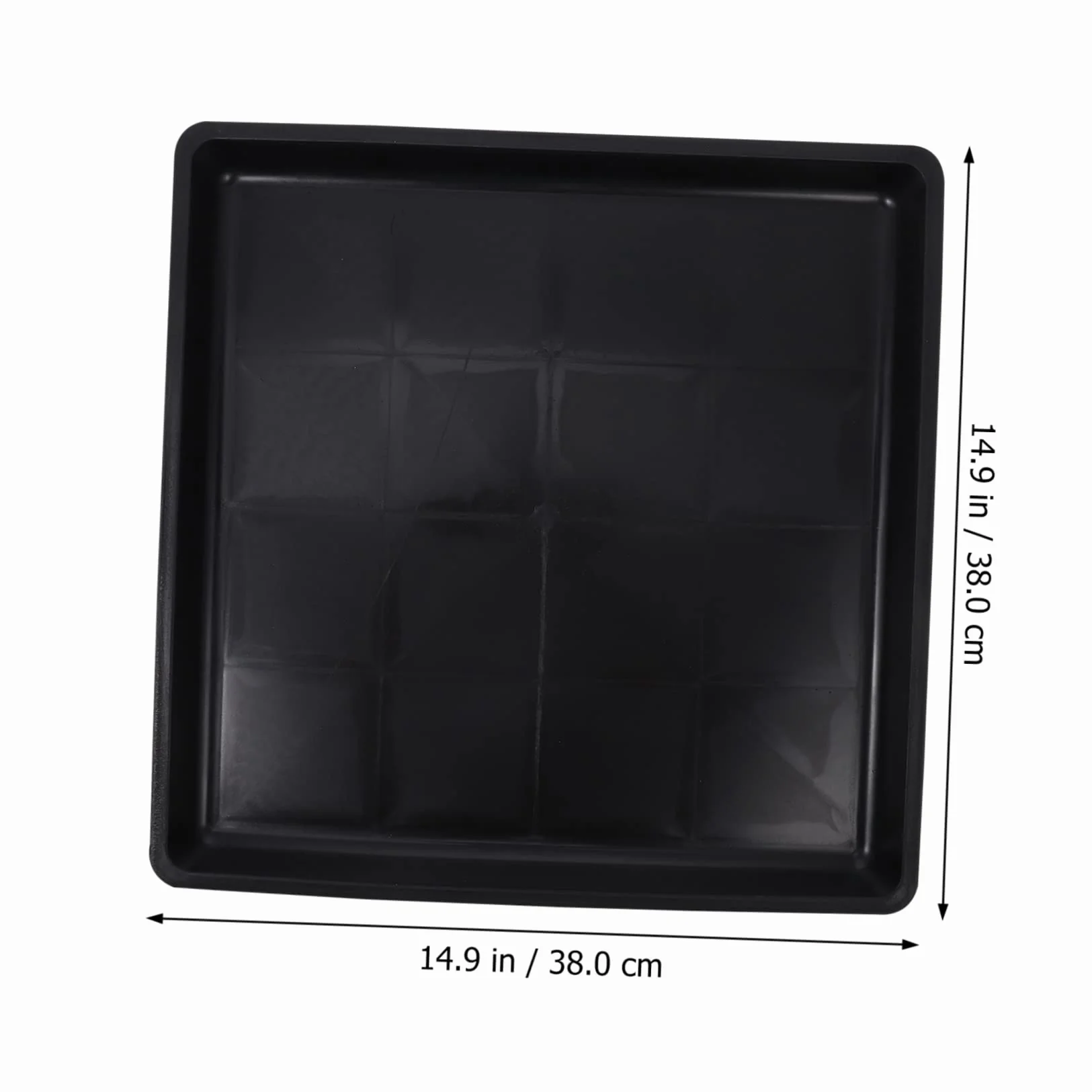 SUPVOX 2 Pezzi Vaschetta per Cassetta Igienica per Animali in Plastica Nero 38x38x2,5cm Antiruggine