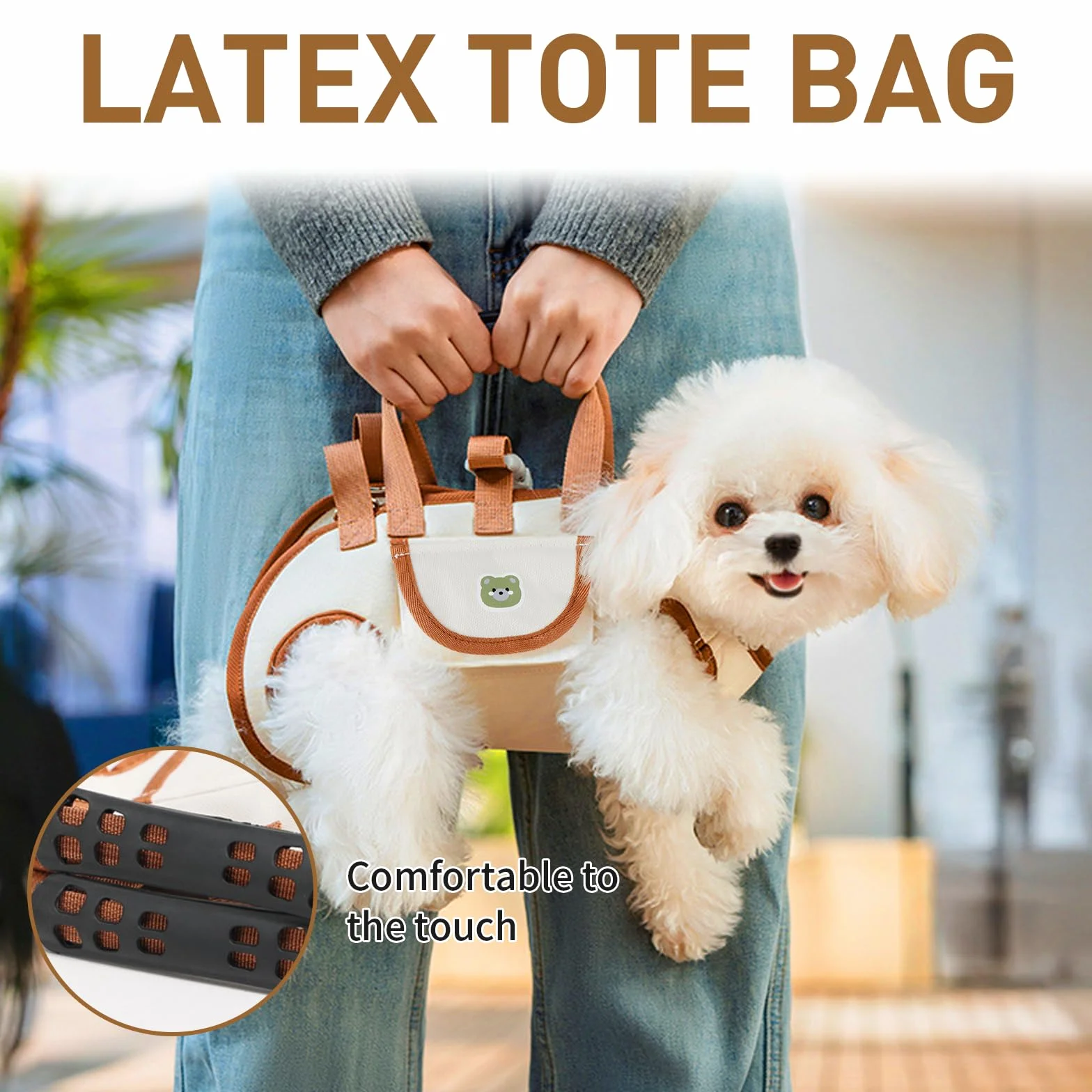 Trasportino Zaino per Cani Fino a 6 kg, Borsa da Viaggio Regolabile per Cane Gatto