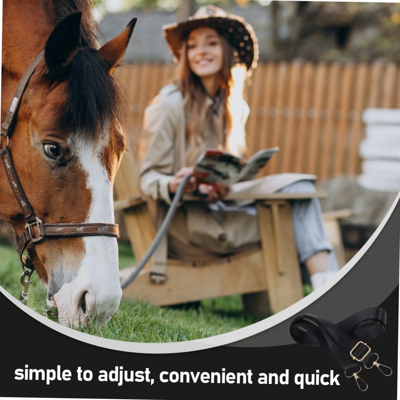SUPVOX 2pezzi Cinghie Regolabili Elastiche Per Gambe Di Coperta Per Cavallo Ganci Girevoli Metallo Accessori Versatili Per Coperta Cavallo Facili Da Usare E Durevoli