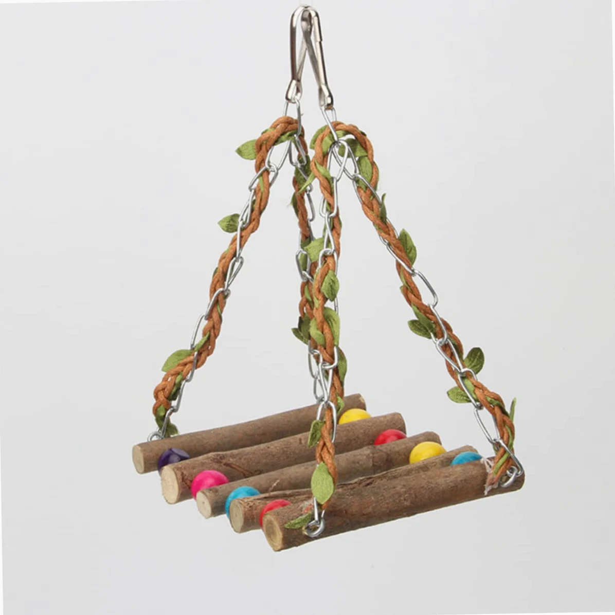 BESPORTBLE 3pezzi Altalena Per Pappagalli Giocattolo Interattivo Per Uccelli Accessorio Per Cage Divertimento e Allenamento Per Pet Design Swing Per e Gioco