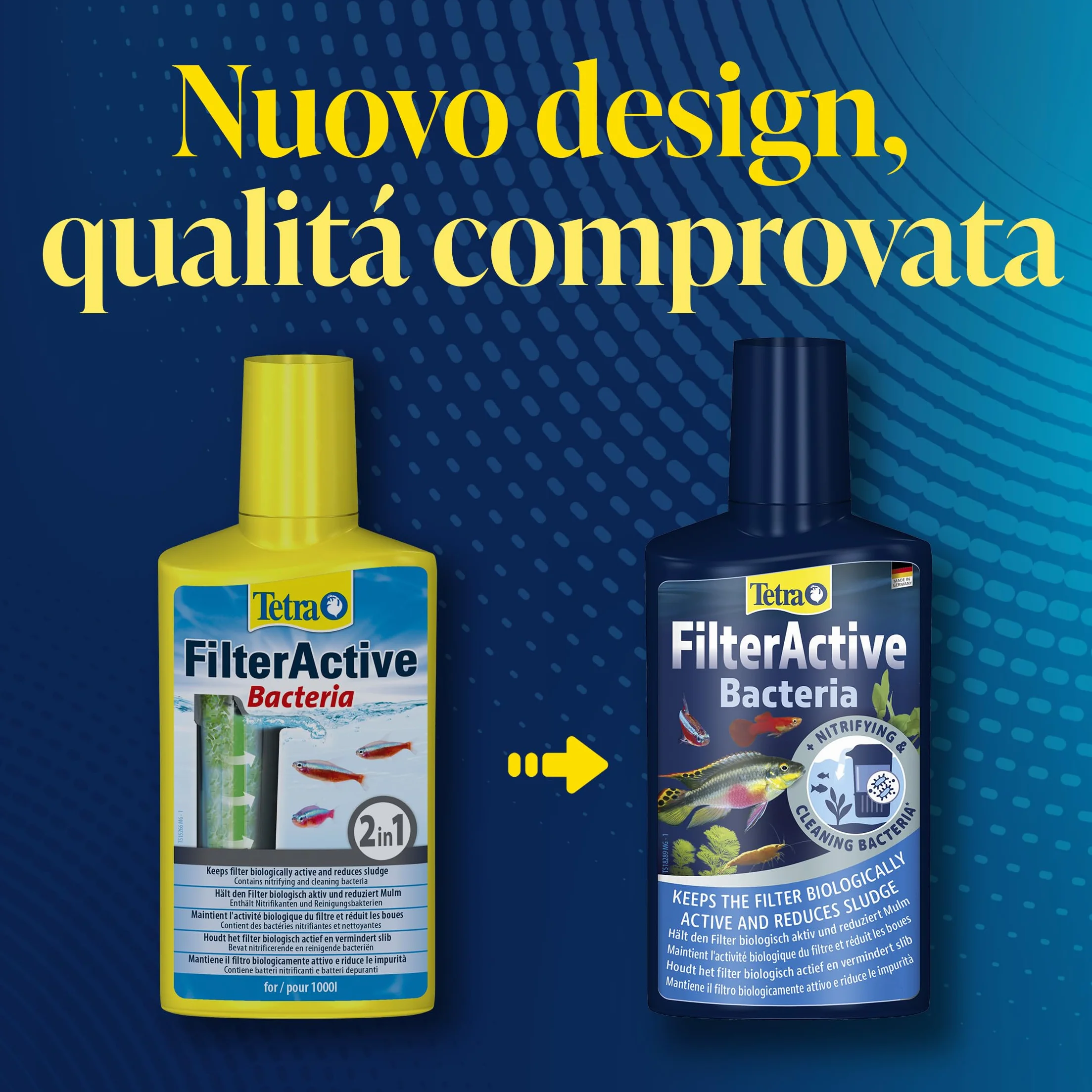 Tetra FilterActive 250 ml Batteri Vivi Attivano Filtro Riducono Accumulo Impurità Mantiene Biologicamente Attivo