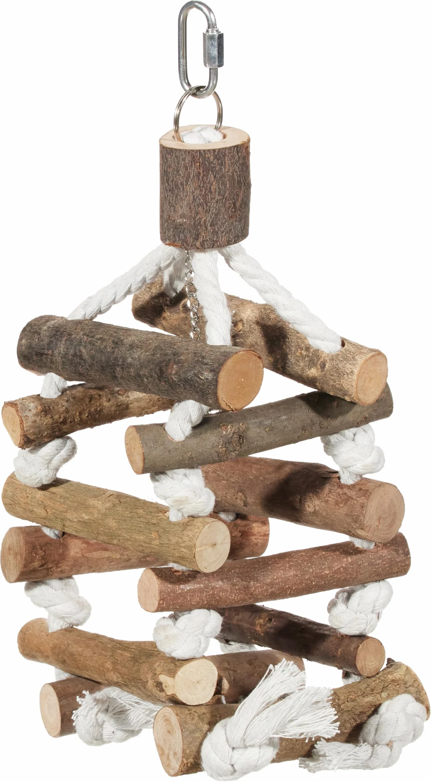 TRIXIE, 34 cm, Torre con Corde, Ambiente Naturale per Uccelli