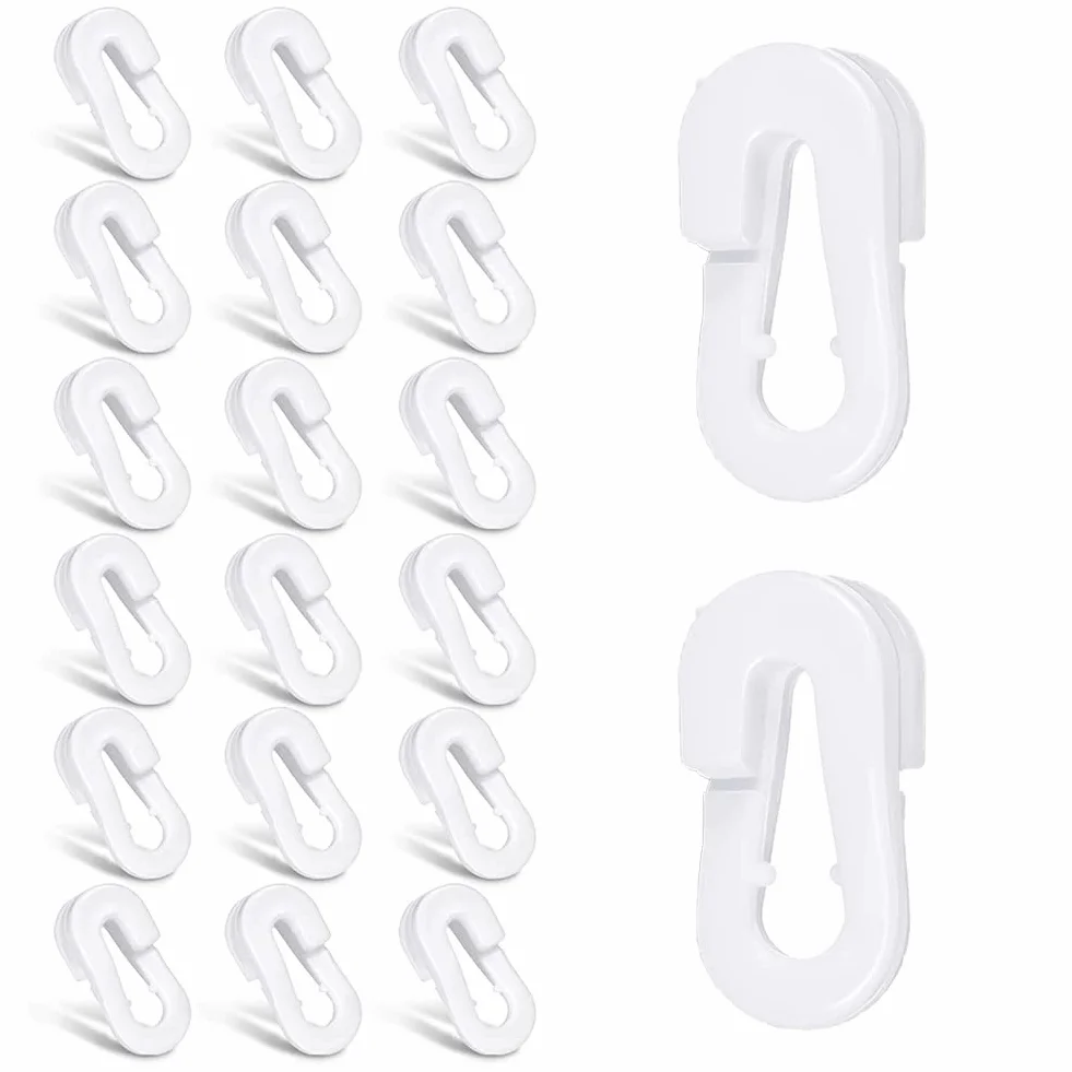 Clip per Reti da Calcio, Clip per Porte di Calcio Fermagli Pinze Ganci in Plastica Accessori per Sport all'Aria Aperta, Reti da Golf da Tennis, Bianco, 20 Pezzi