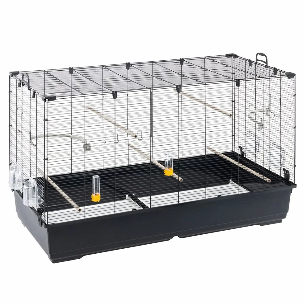 Ferplast PIANO 8 Gabbia Voliera per Uccelli in Metallo 118x59x75 cm